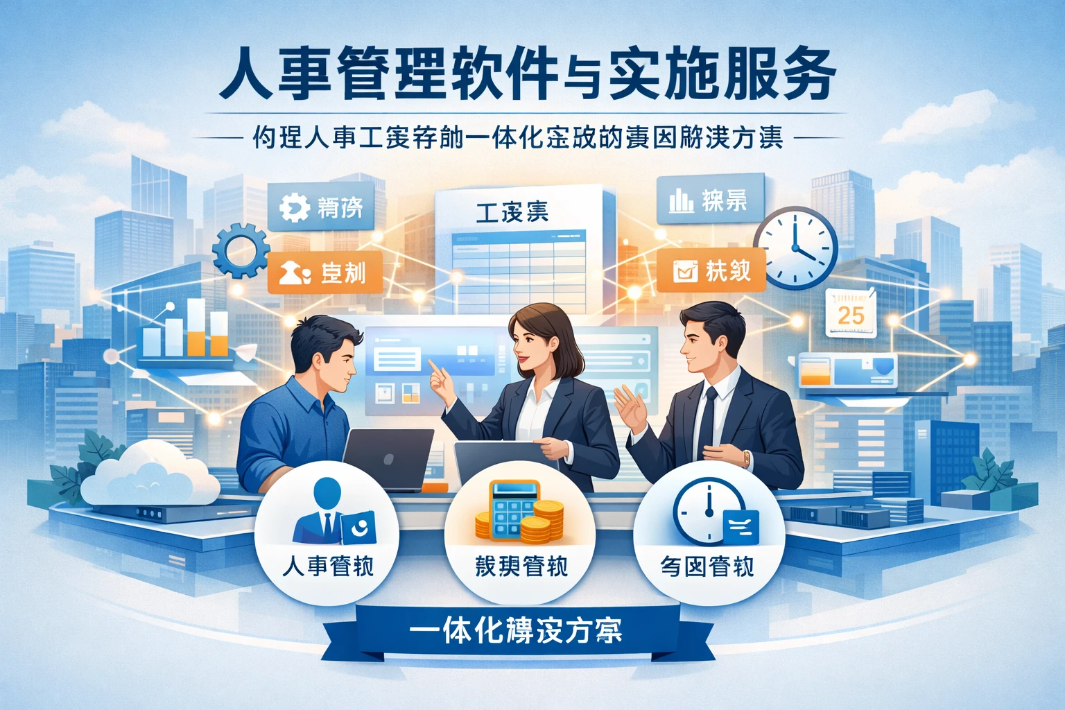 人事管理软件与实施服务：构建人事工资考勤一体化系统的集团解决方案