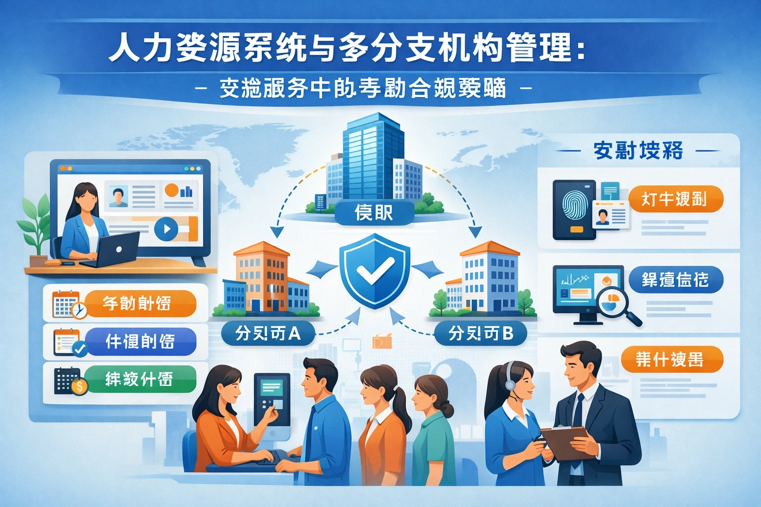 人力资源系统与多分支机构管理：实施服务中的考勤合规策略