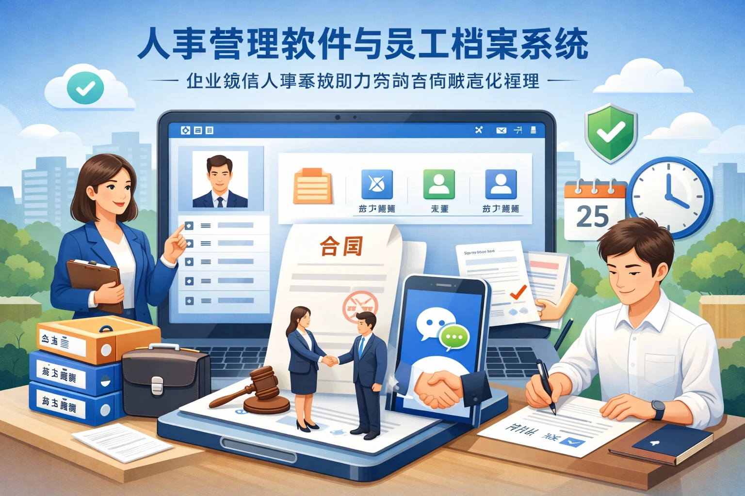人事管理软件与员工档案系统：企业微信人事系统助力劳动合同规范化管理