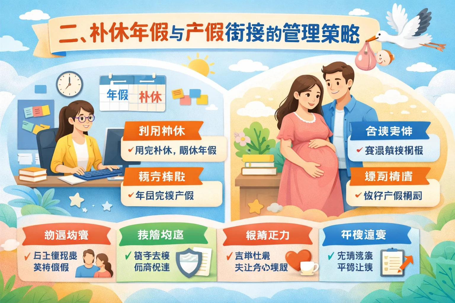 二、补休年假与产假衔接的管理策略