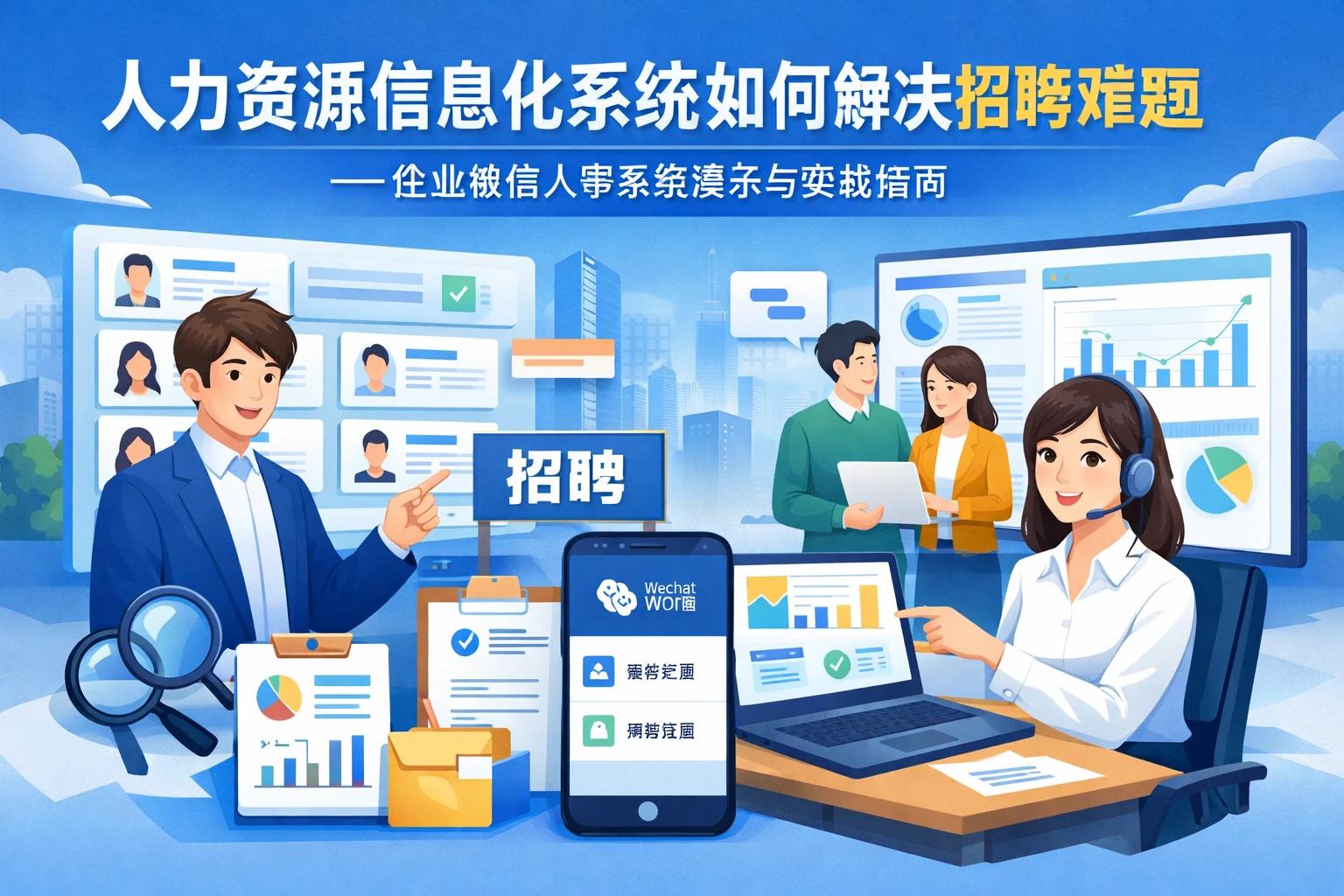 人力资源信息化系统如何解决招聘难题——企业微信人事系统演示与实战指南