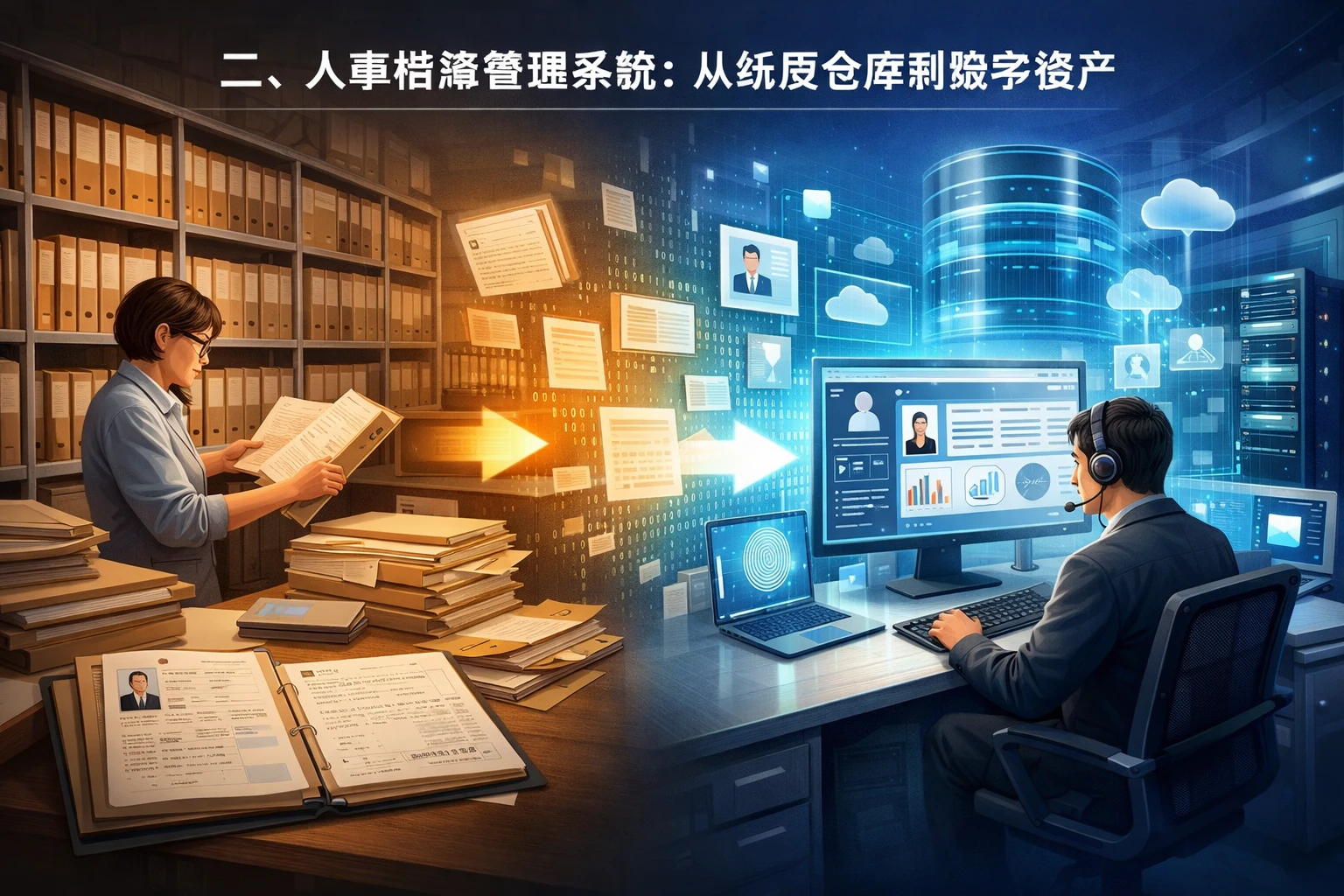 二、人事档案管理系统：从纸质仓库到数字资产