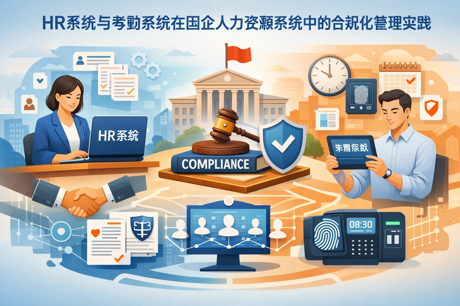 HR系统与考勤系统在国企人力资源系统中的合规化管理实践