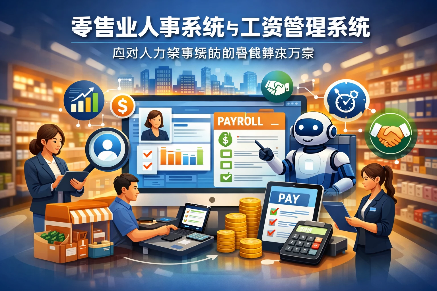 零售业人事系统与工资管理系统：应对人力资源短缺的智能解决方案