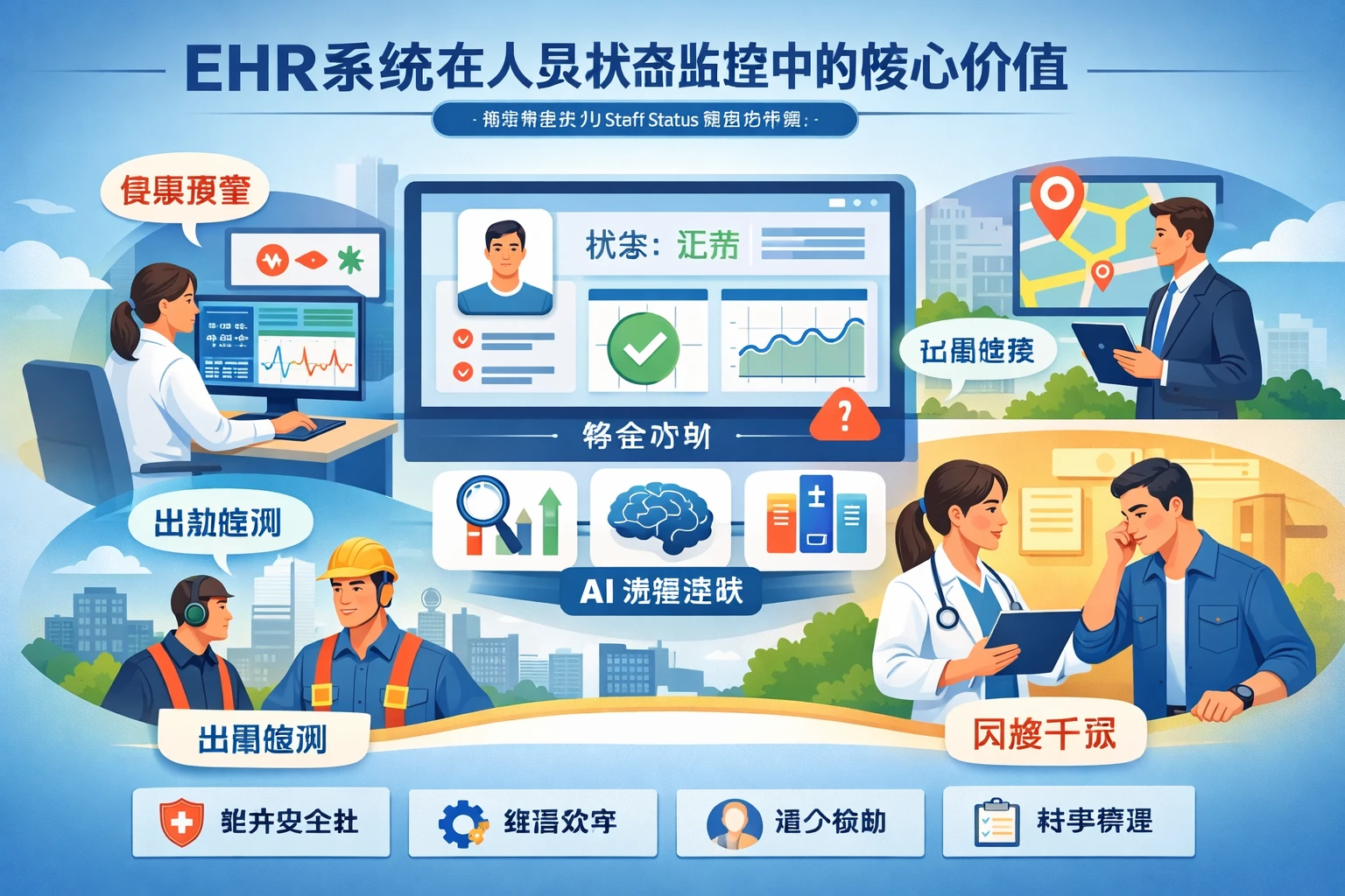 EHR系统在人员状态监控中的核心价值