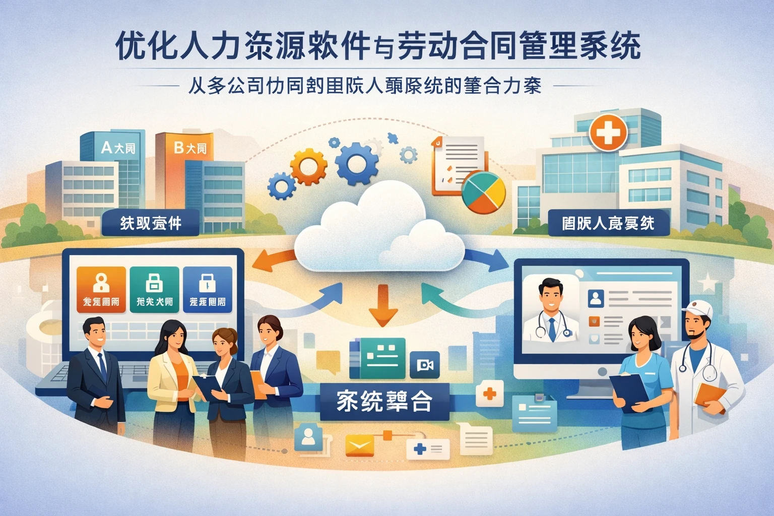 优化人力资源软件与劳动合同管理系统：从多公司协同到医院人事系统的整合方案