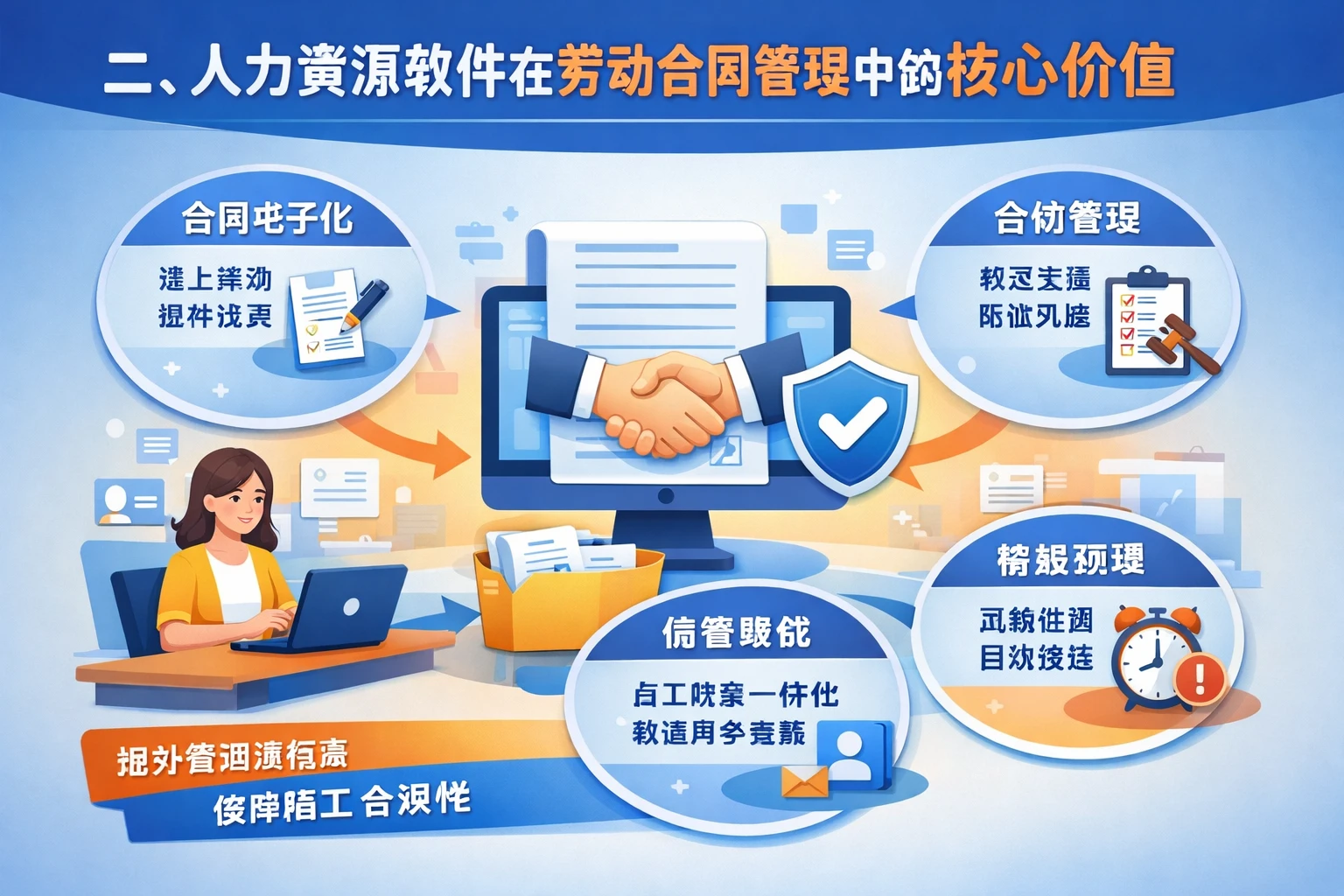 二、人力资源软件在劳动合同管理中的核心价值