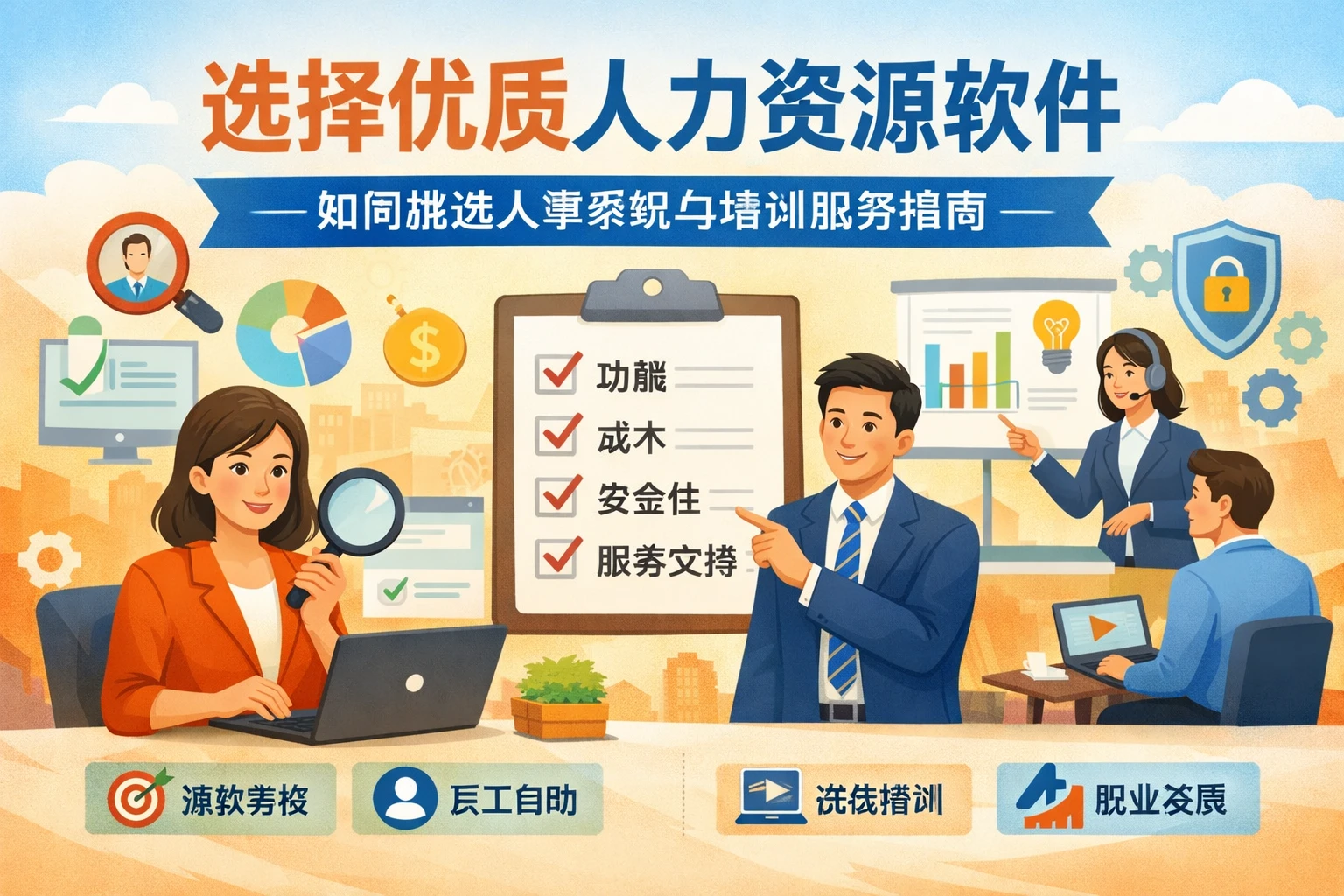 选择优质人力资源软件：如何挑选人事系统与培训服务指南