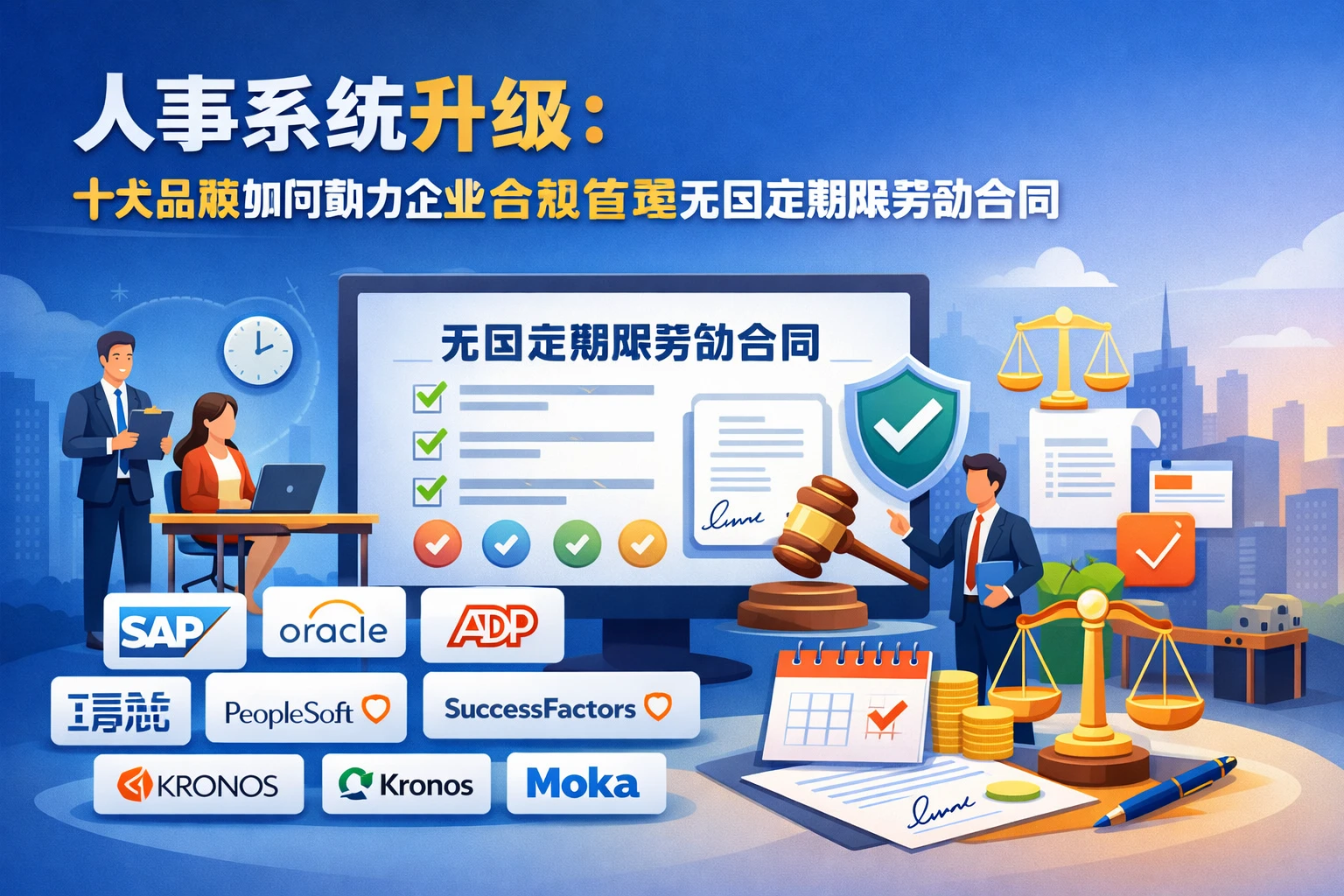 人事系统升级：十大品牌如何助力企业合规管理无固定期限劳动合同