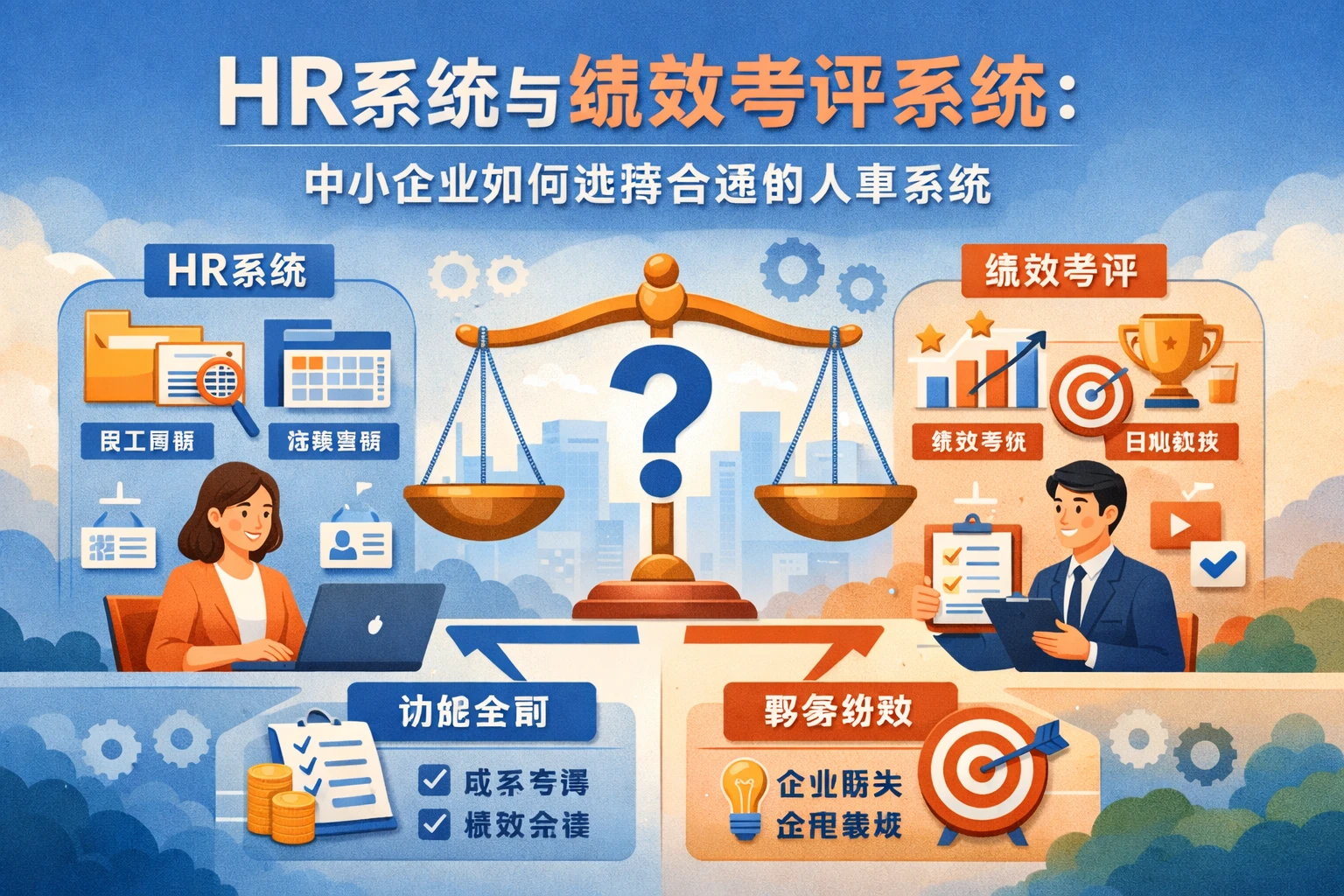 HR系统与绩效考评系统：中小企业如何选择合适的人事系统