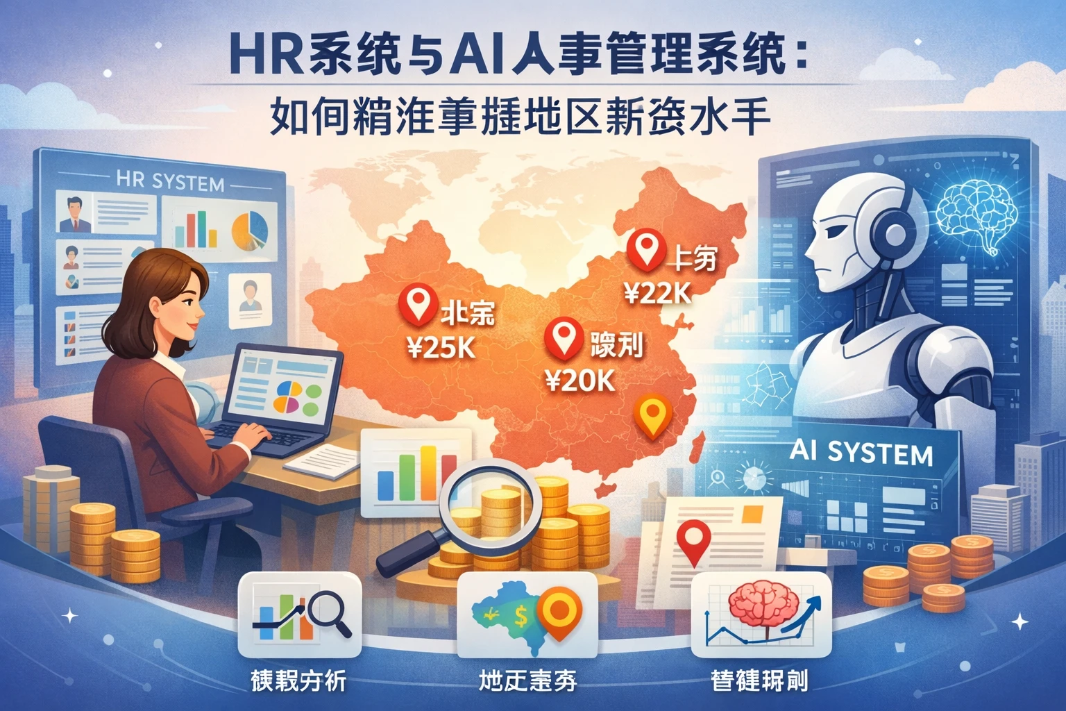 HR系统与AI人事管理系统:如何精准掌握地区薪资水平