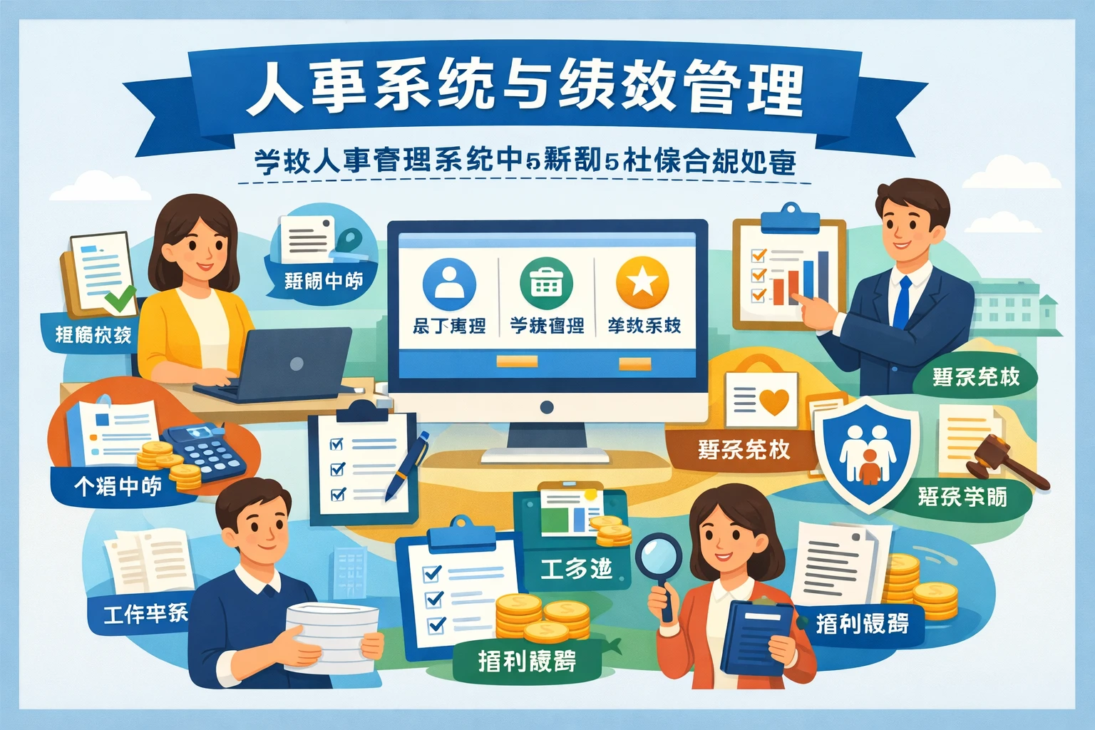 人事系统与绩效管理：学校人事管理系统中的薪酬与社保合规处理