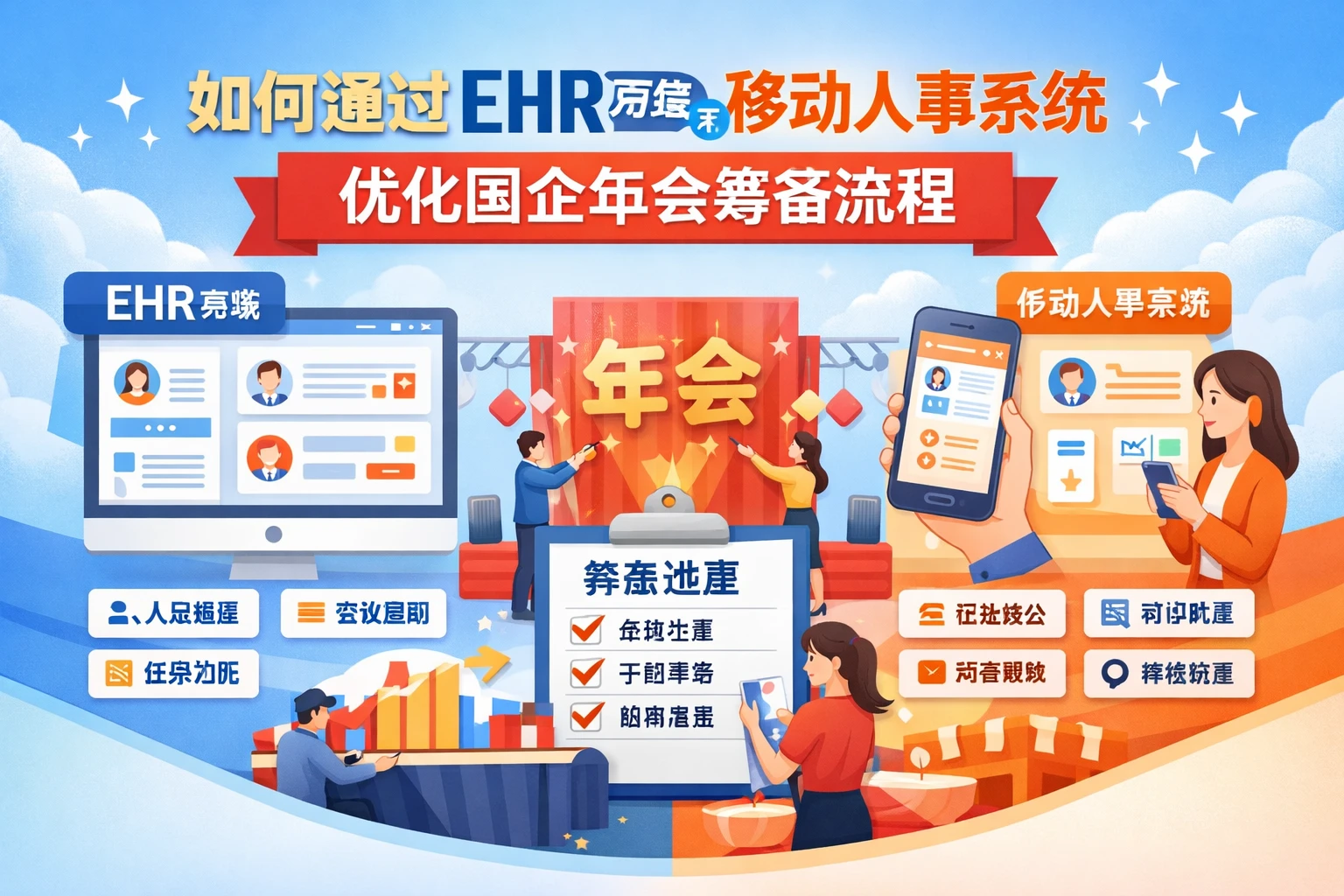如何通过EHR系统与移动人事系统优化国企年会筹备流程