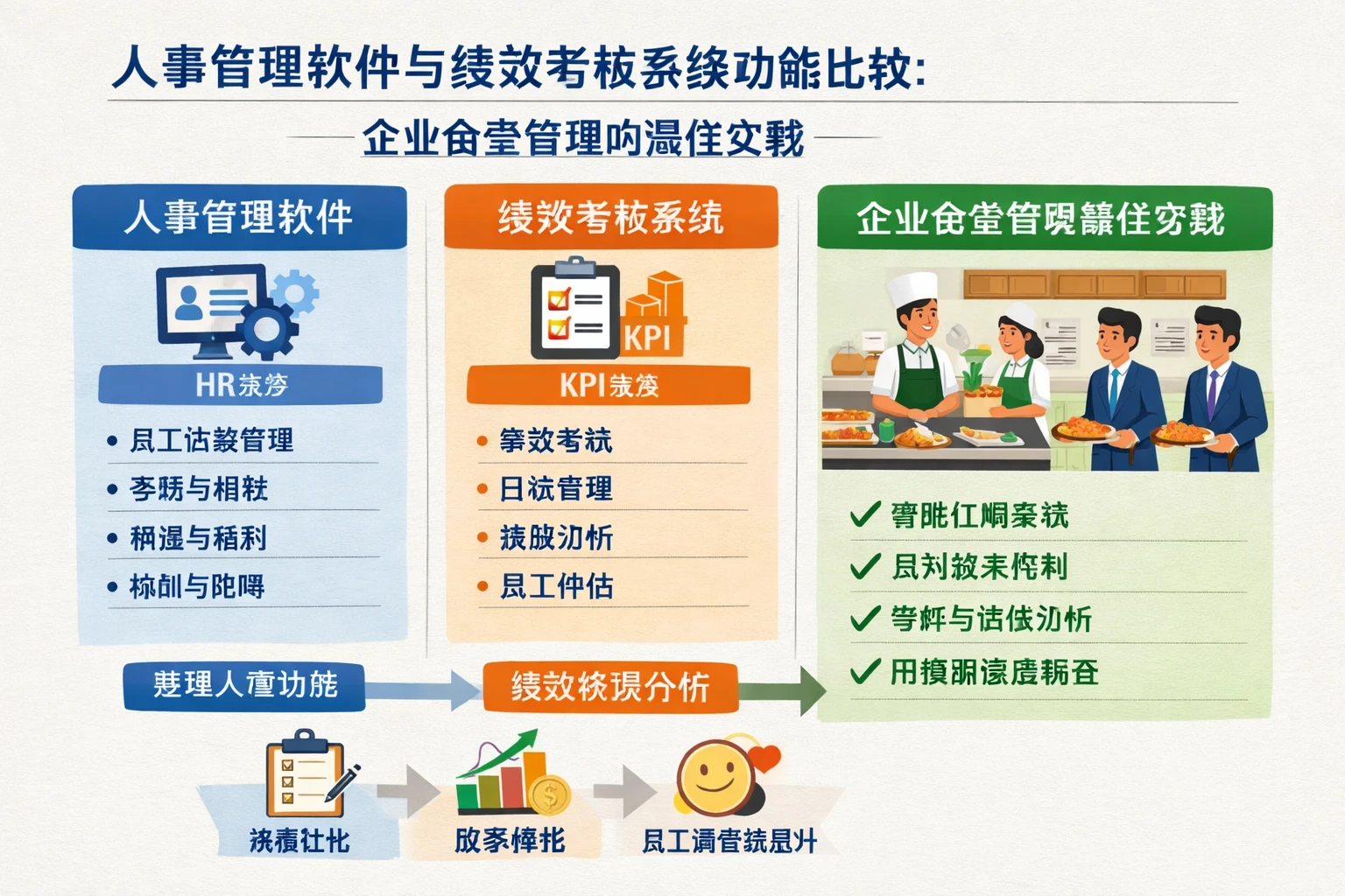 人事管理软件与绩效考核系统功能比较:企业食堂管理的最佳实践