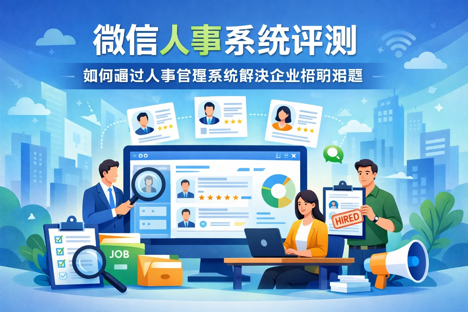 微信人事系统评测：如何通过人事管理系统解决企业招聘难题