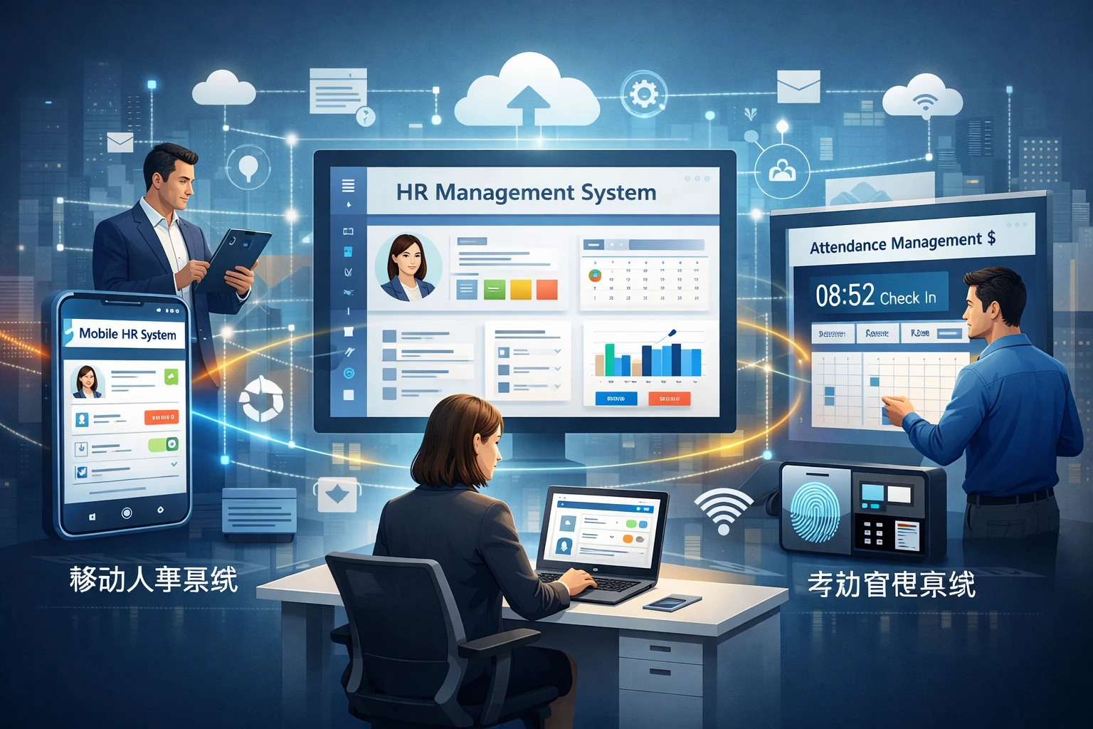 现代HR的数字化变革：人事管理系统、移动人事系统与考勤管理系统的协同作用