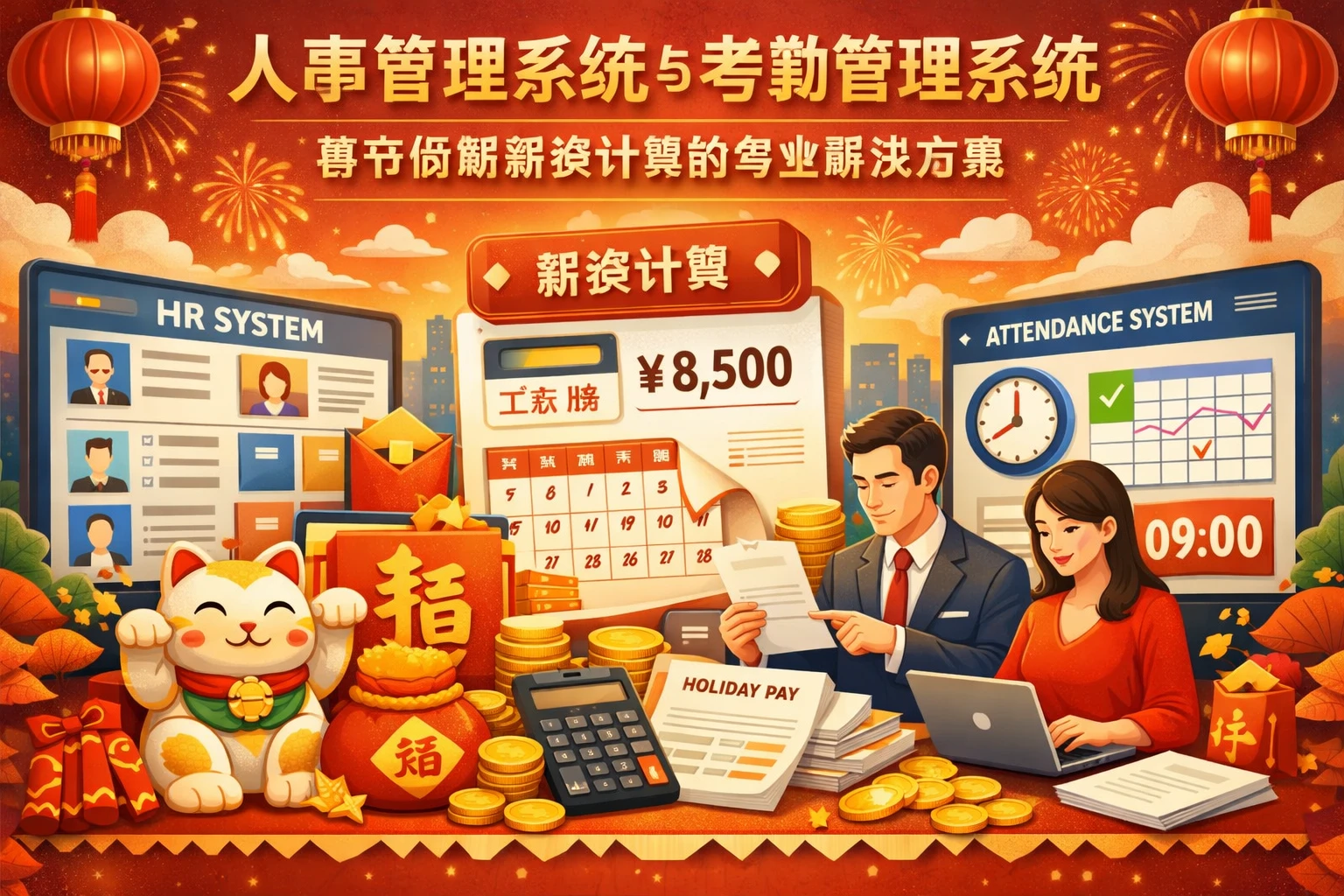 人事管理系统与考勤管理系统:春节假期薪资计算的专业解决方案