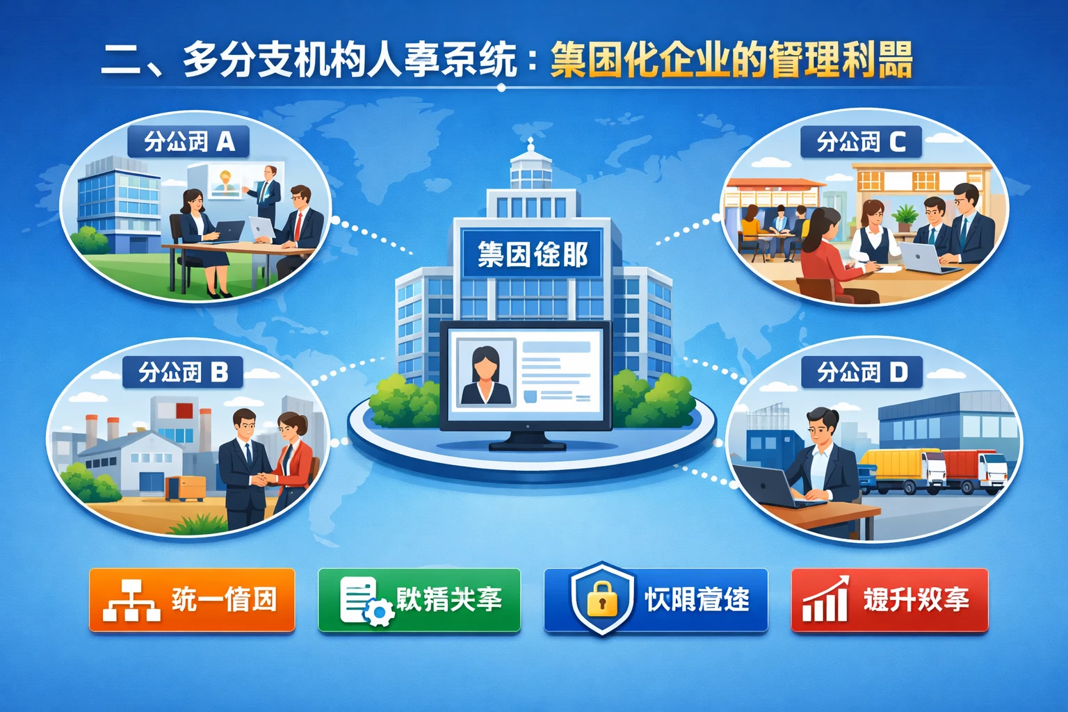 二、多分支机构人事系统：集团化企业的管理利器
