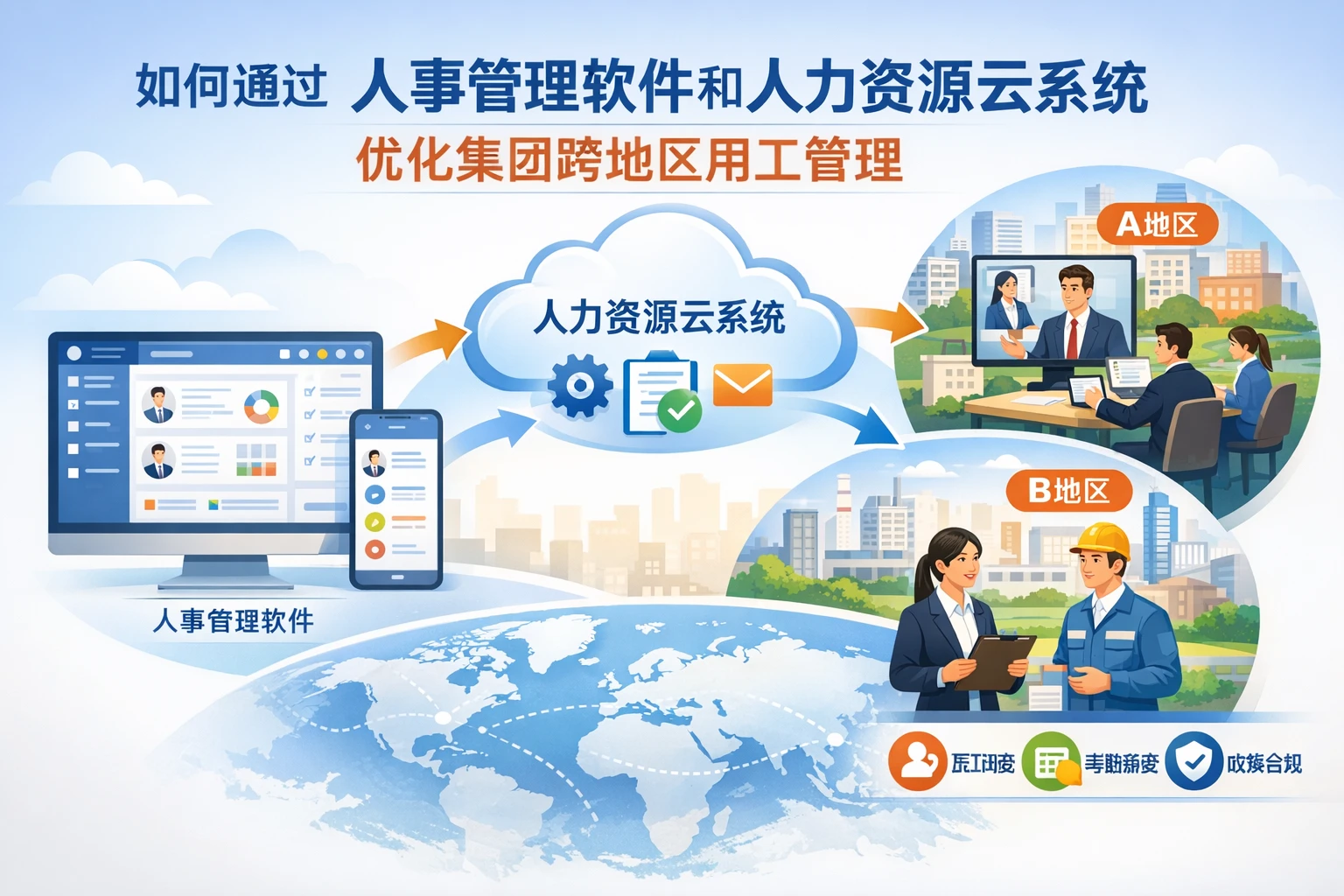 如何通过人事管理软件和人力资源云系统优化集团跨地区用工管理