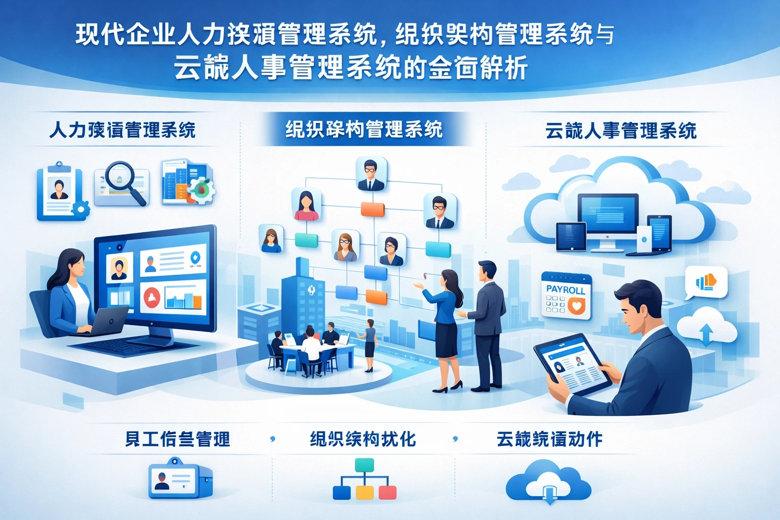 现代企业人力资源管理系统、组织架构管理系统与云端人事管理系统的全面解析