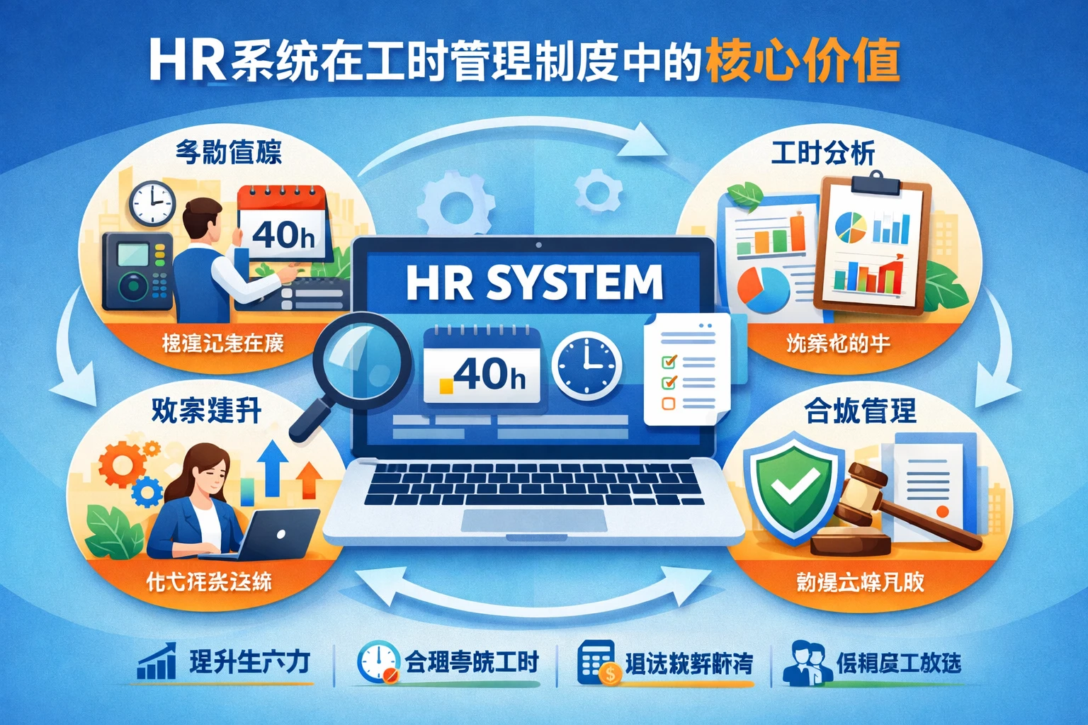 HR系统在工时管理制度中的核心价值