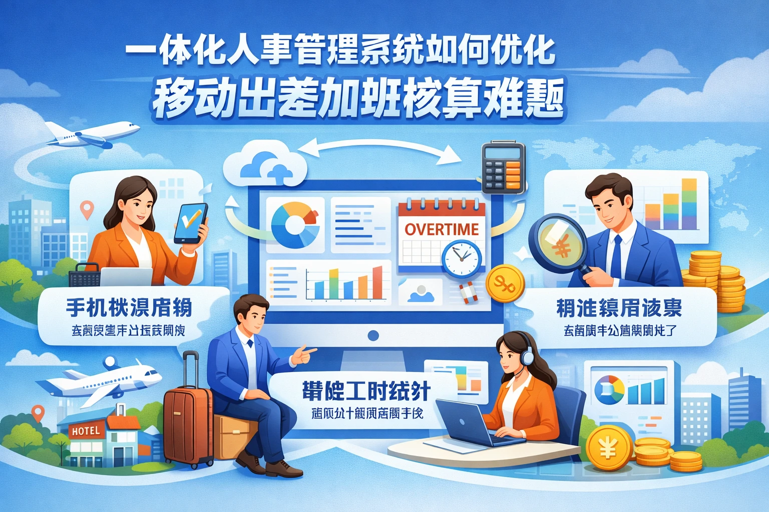 一体化人事管理系统如何优化移动出差加班核算难题