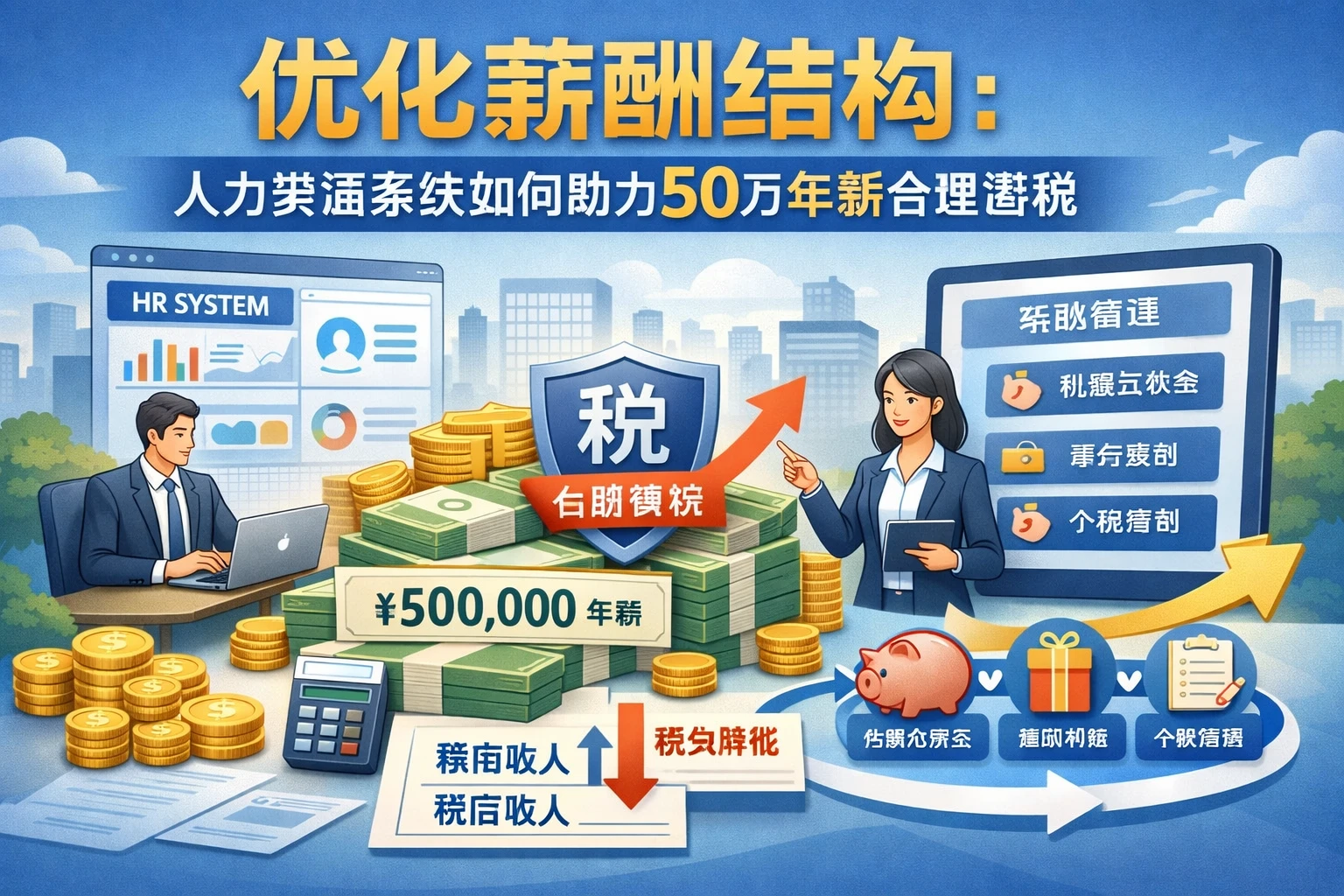 优化薪酬结构：人力资源系统如何助力50万年薪合理避税