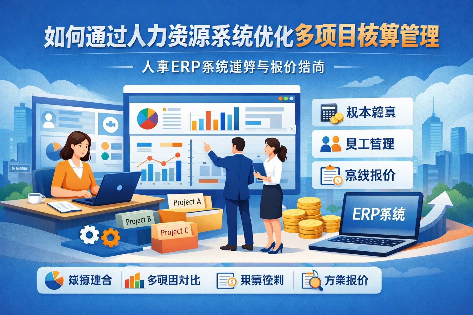 如何通过人力资源系统优化多项目核算管理 - 人事ERP系统选择与报价指南