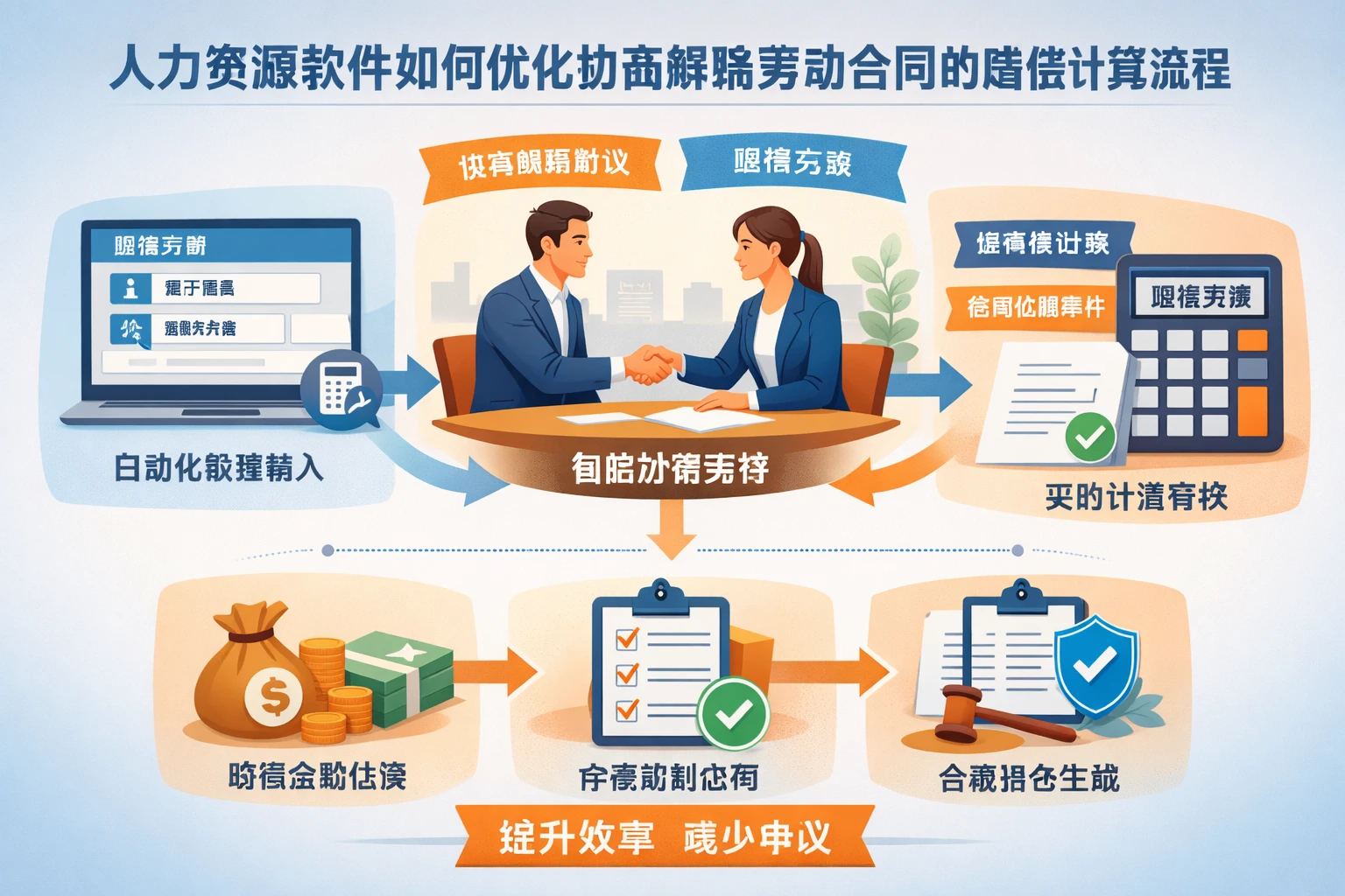 人力资源软件如何优化协商解除劳动合同的赔偿计算流程