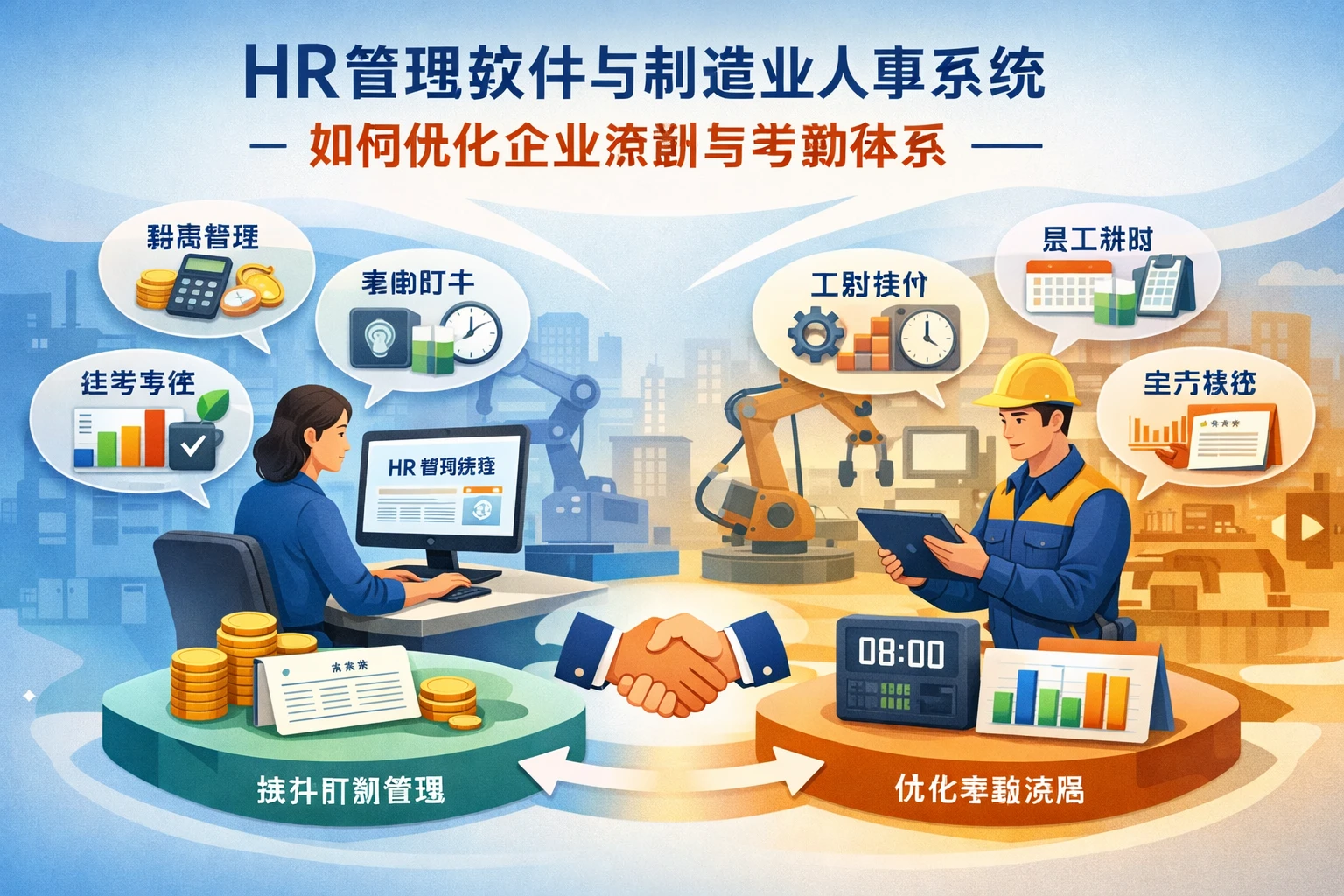 HR管理软件与制造业人事系统如何优化企业薪酬与考勤体系