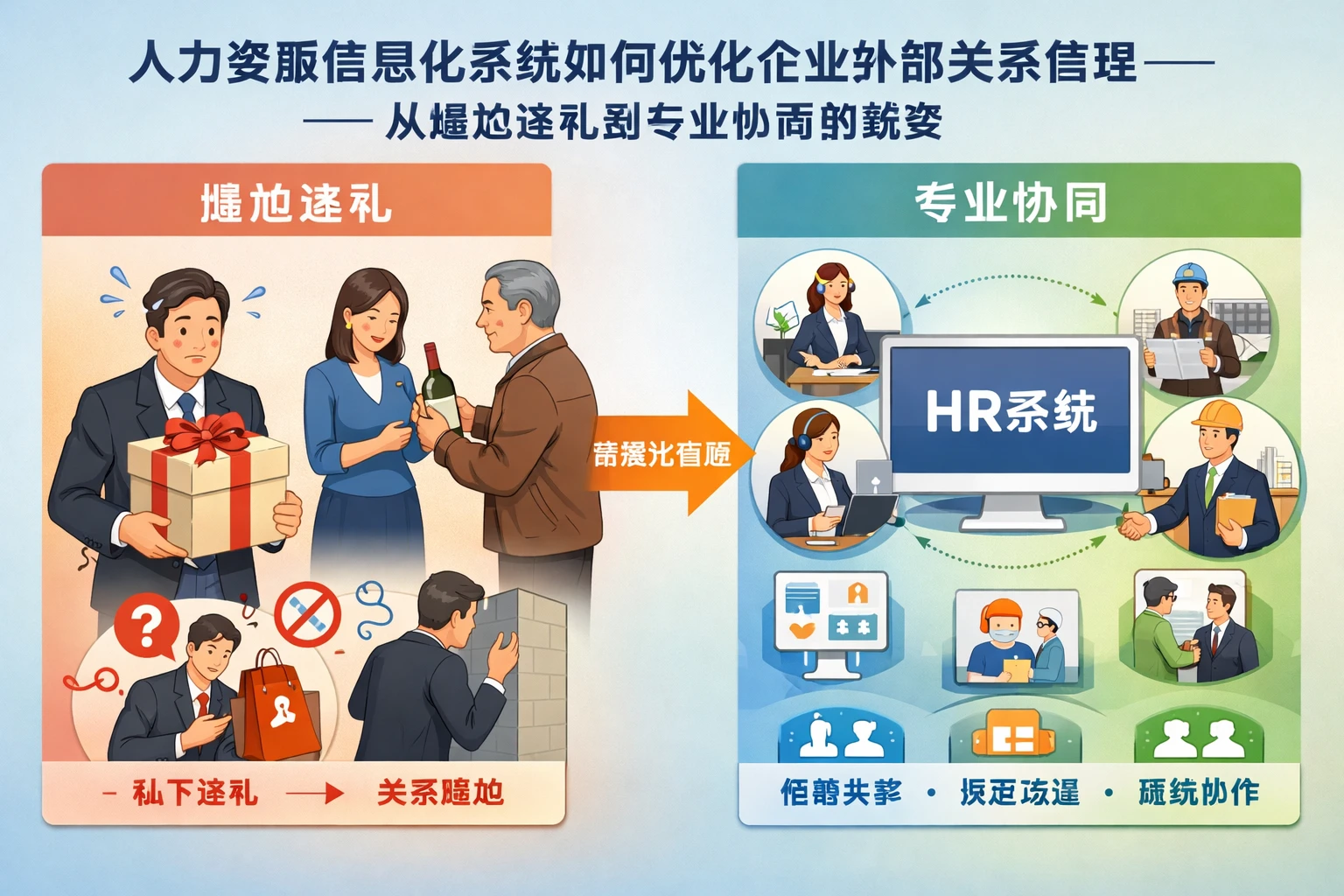 人力资源信息化系统如何优化企业外部关系管理——从尴尬送礼到专业协同的蜕变