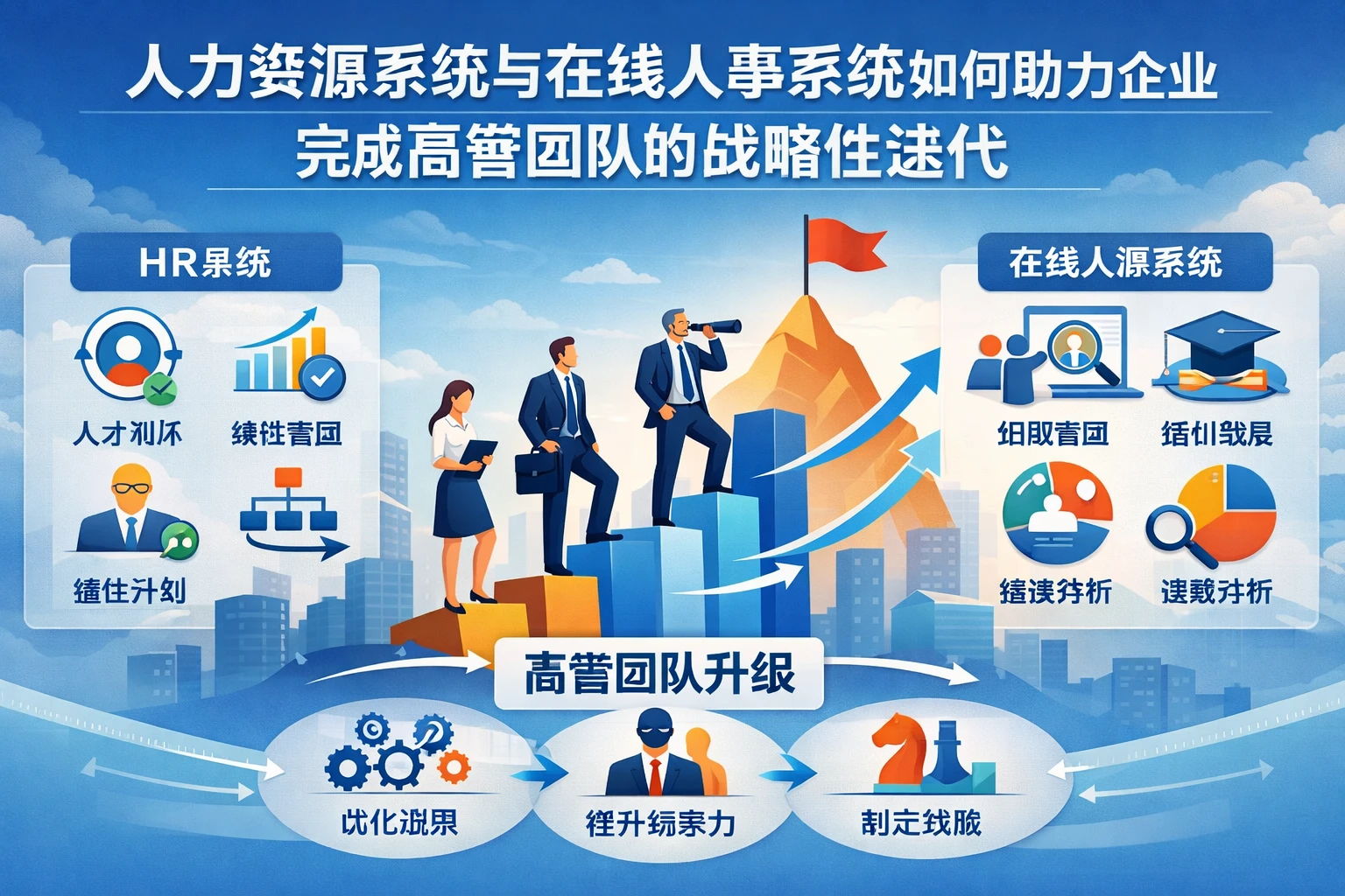 人力资源系统与在线人事系统如何助力企业完成高管团队的战略性迭代