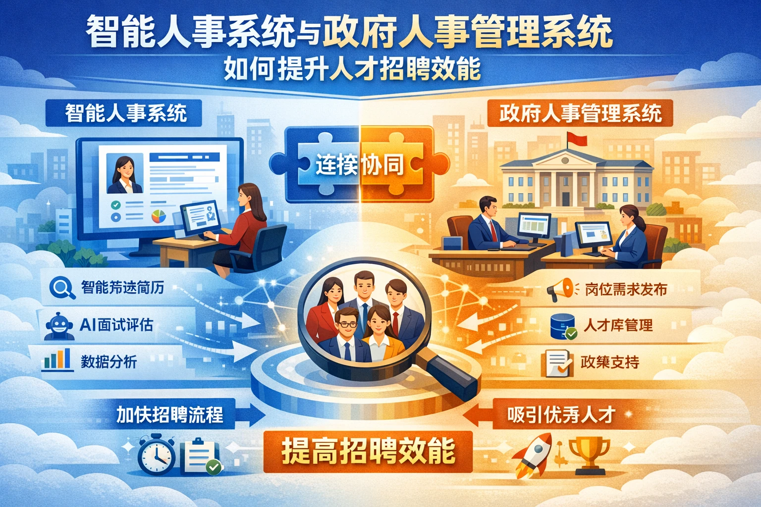 智能人事系统与政府人事管理系统如何提升人才招聘效能