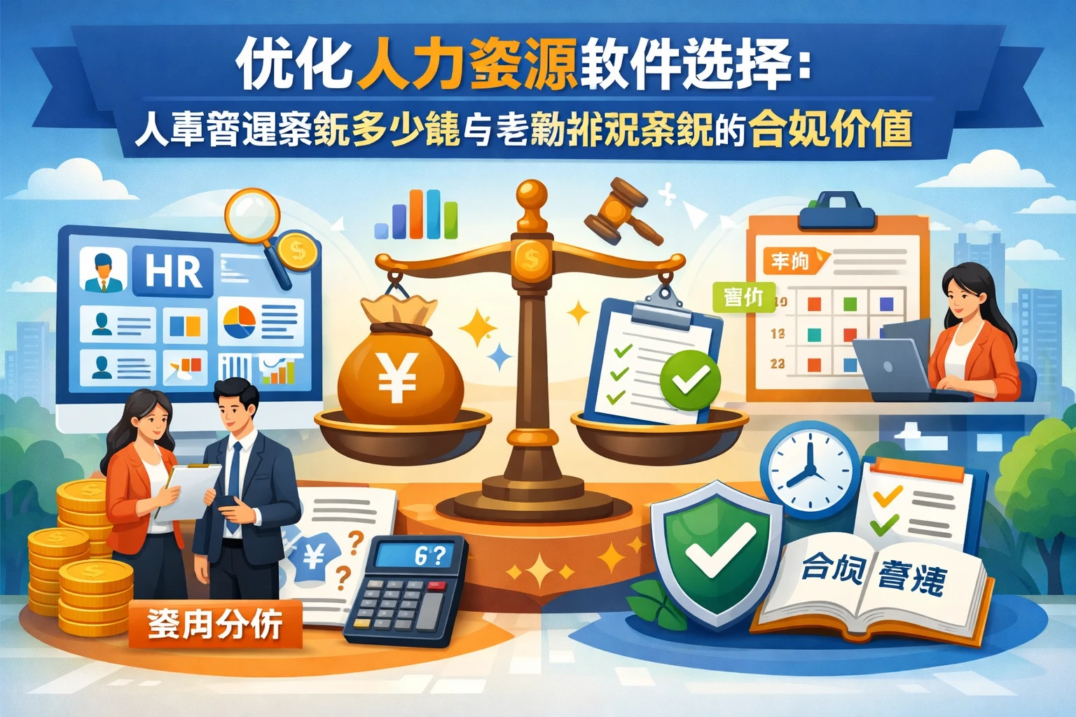 优化人力资源软件选择：人事管理系统多少钱与考勤排班系统的合规价值