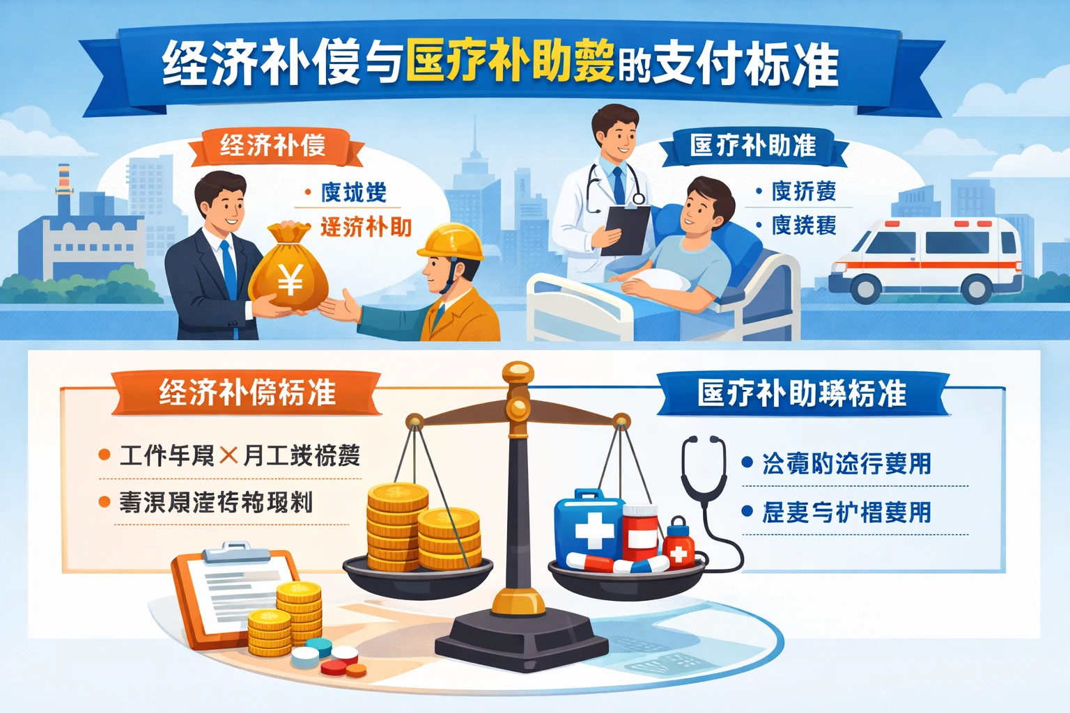 经济补偿与医疗补助费的支付标准