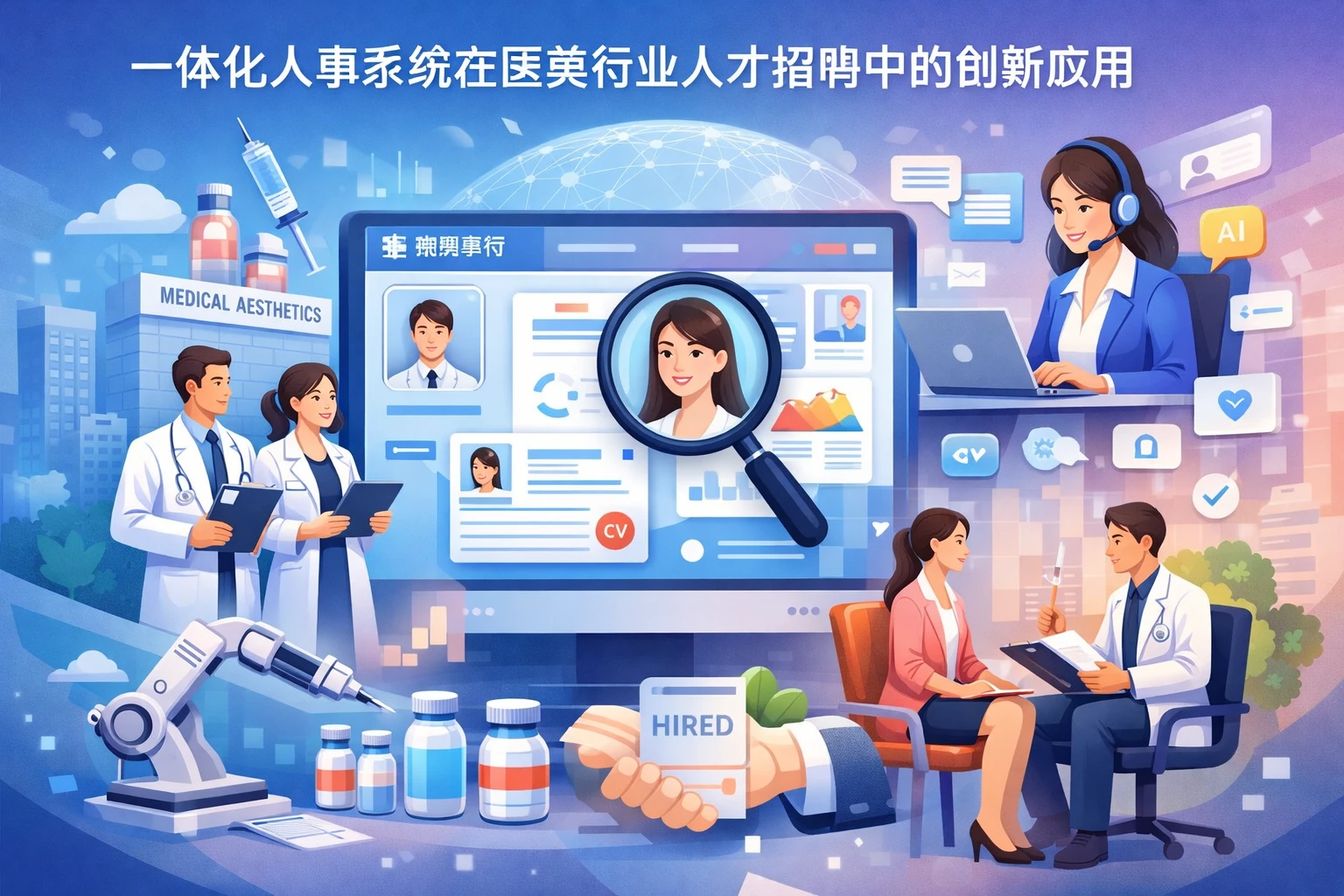 一体化人事系统在医美行业人才招聘中的创新应用