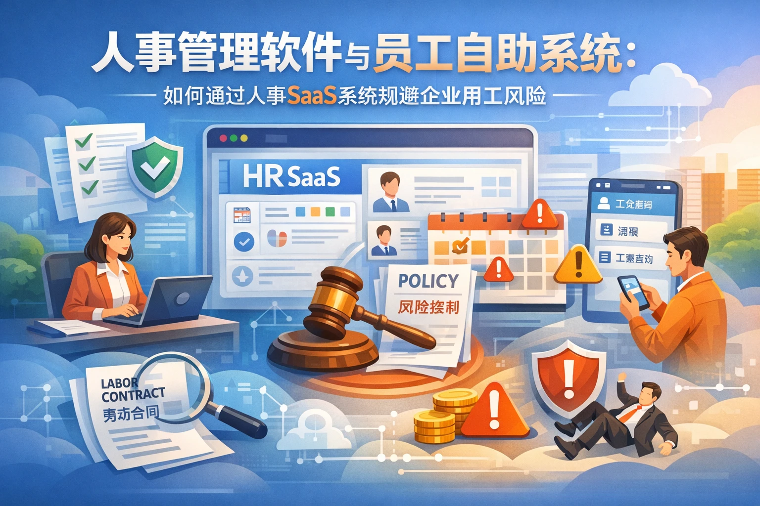 人事管理软件与员工自助系统：如何通过人事SaaS系统规避企业用工风险