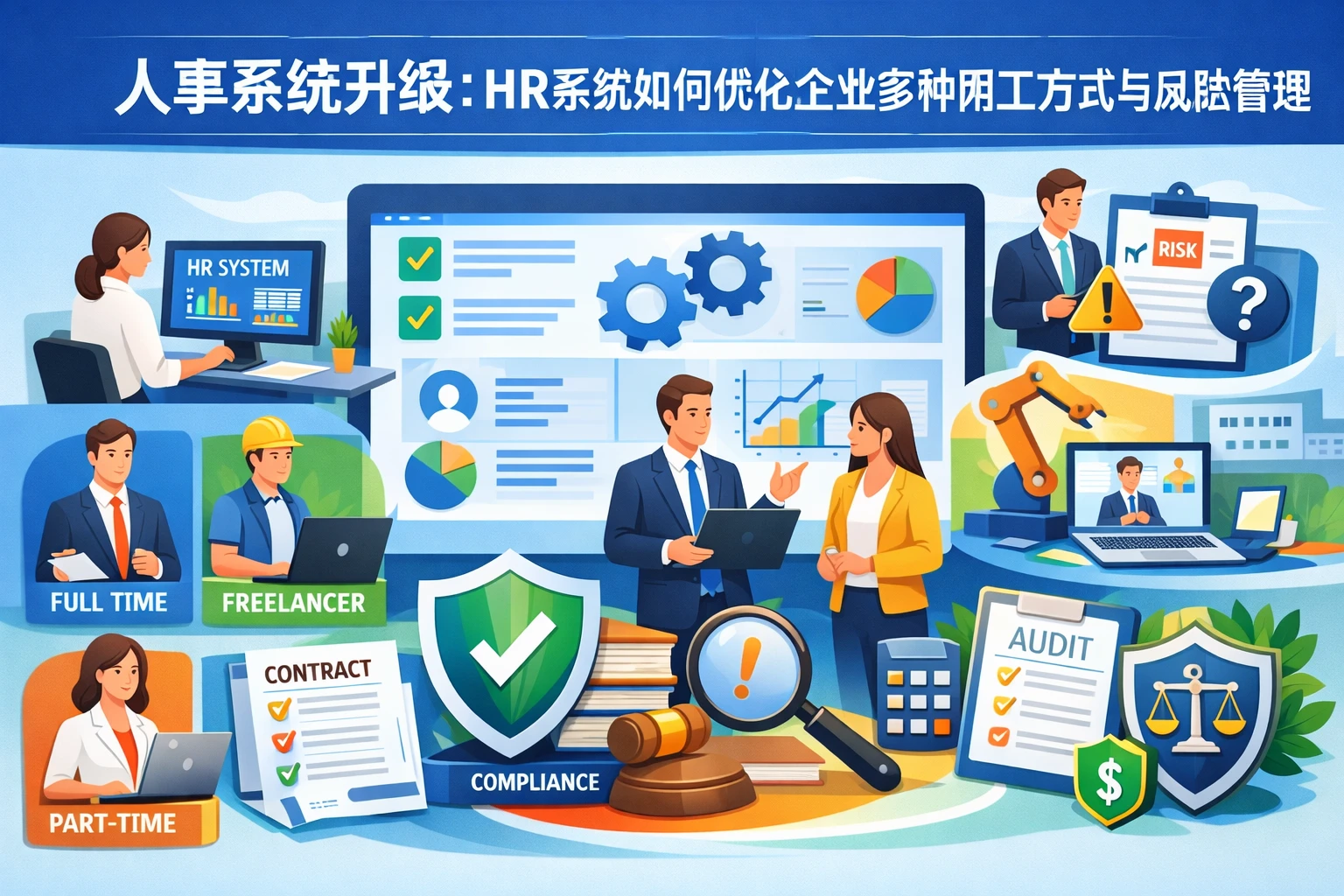 人事系统升级：HR系统如何优化企业多种用工方式与风险管理