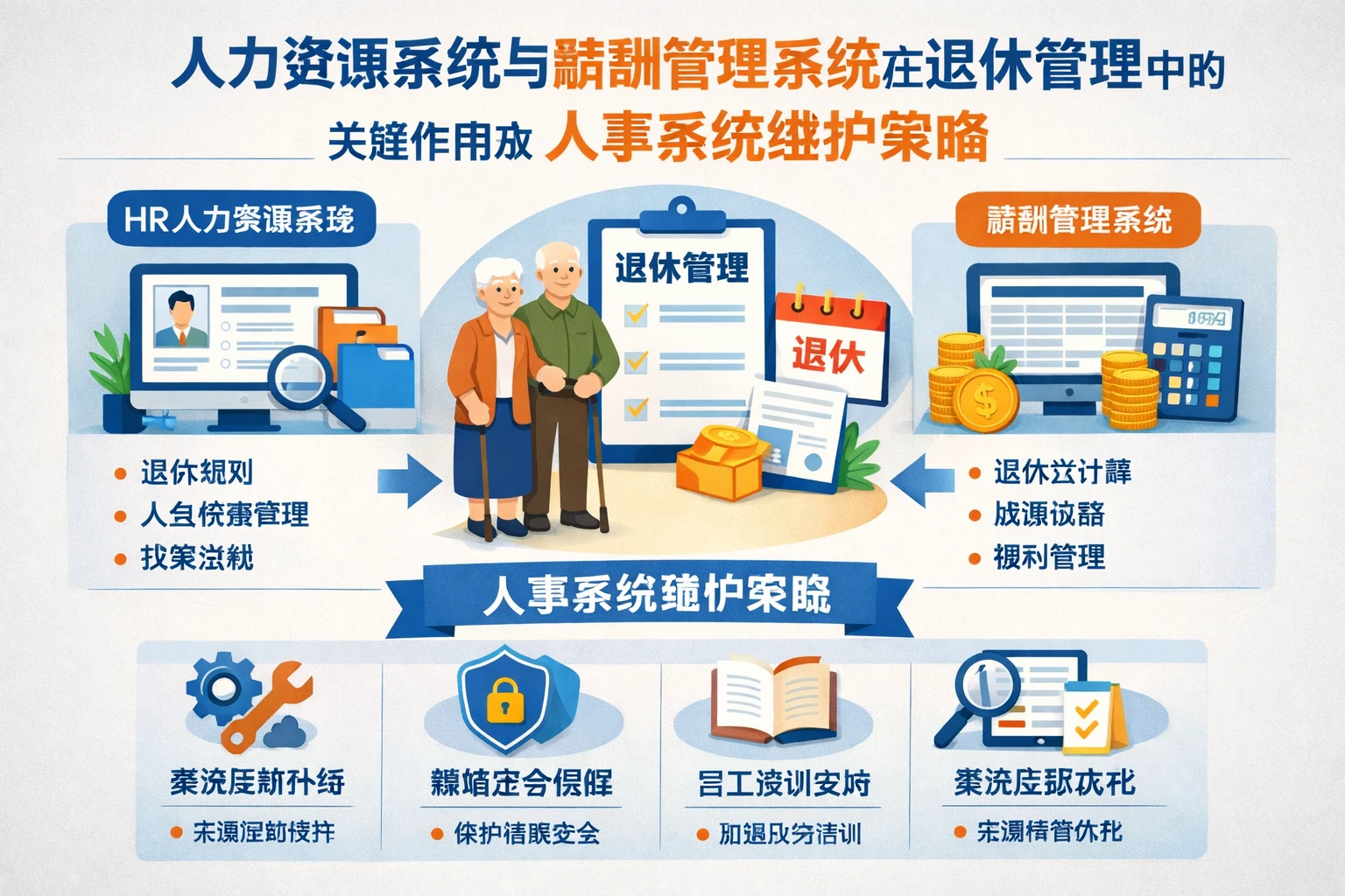 人力资源系统与薪酬管理系统在退休管理中的关键作用及人事系统维护策略