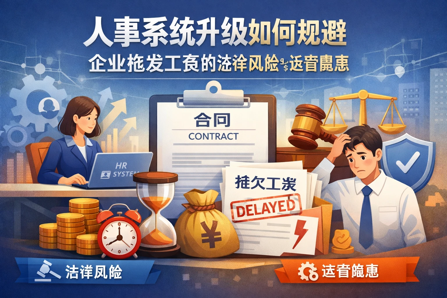 人事系统升级如何规避企业拖发工资的法律风险与运营隐患
