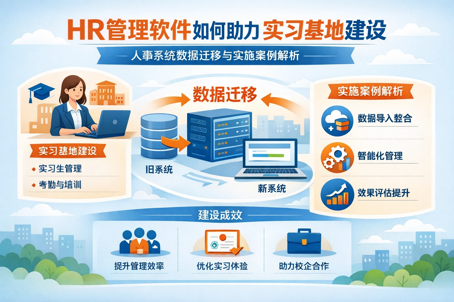 HR管理软件如何助力实习基地建设：人事系统数据迁移与实施案例解析
