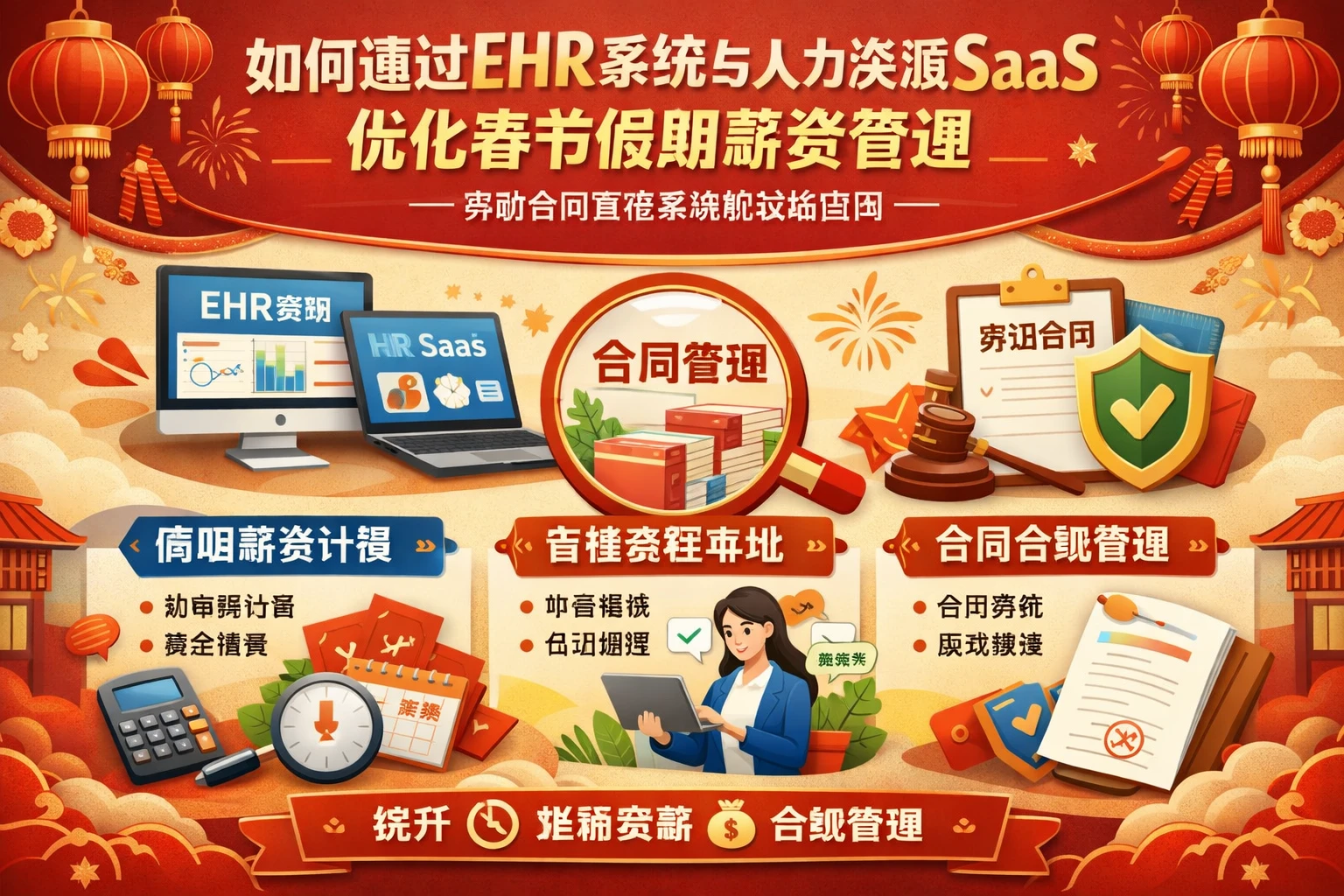 如何通过EHR系统与人力资源SaaS优化春节假期薪资管理——劳动合同管理系统的实战应用