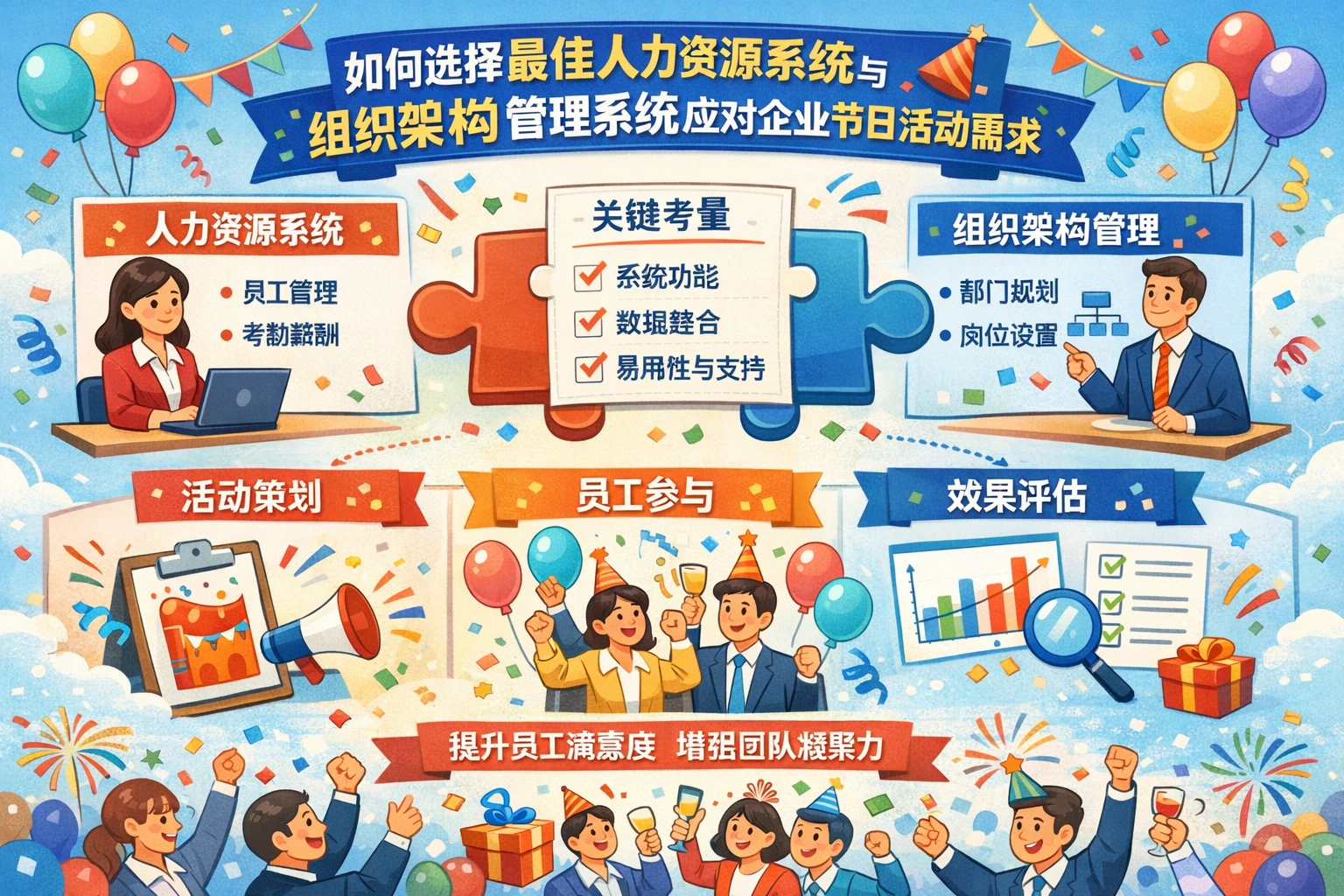 如何选择最佳人力资源系统与组织架构管理系统应对企业节日活动需求