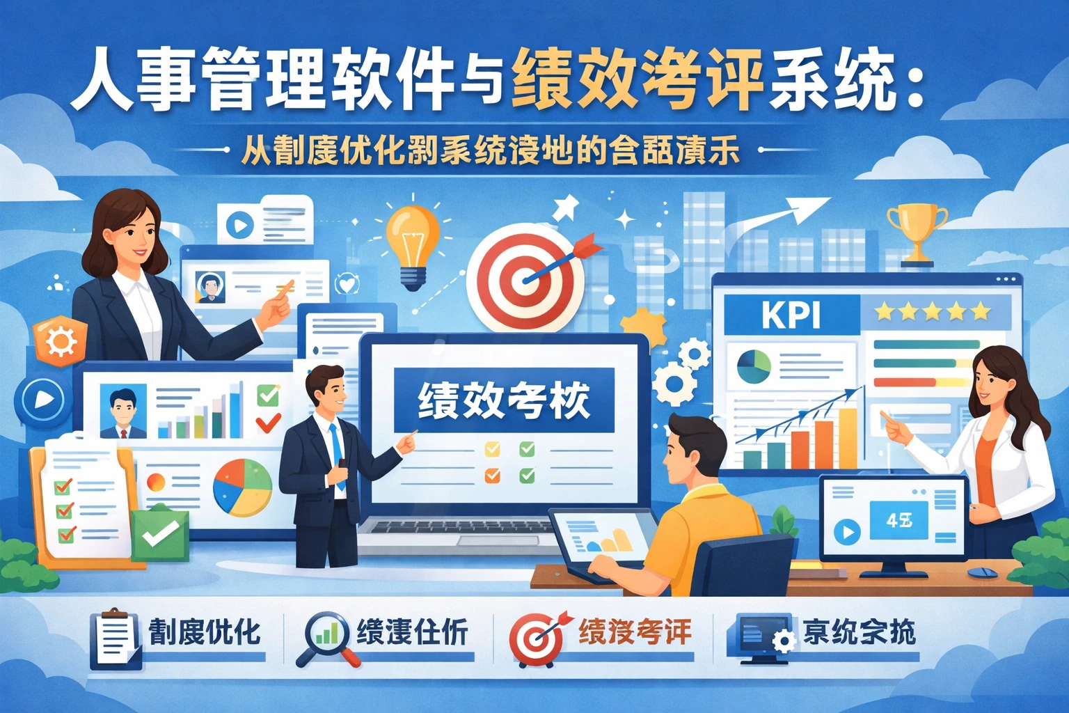 人事管理软件与绩效考评系统：从制度优化到系统落地的全面演示