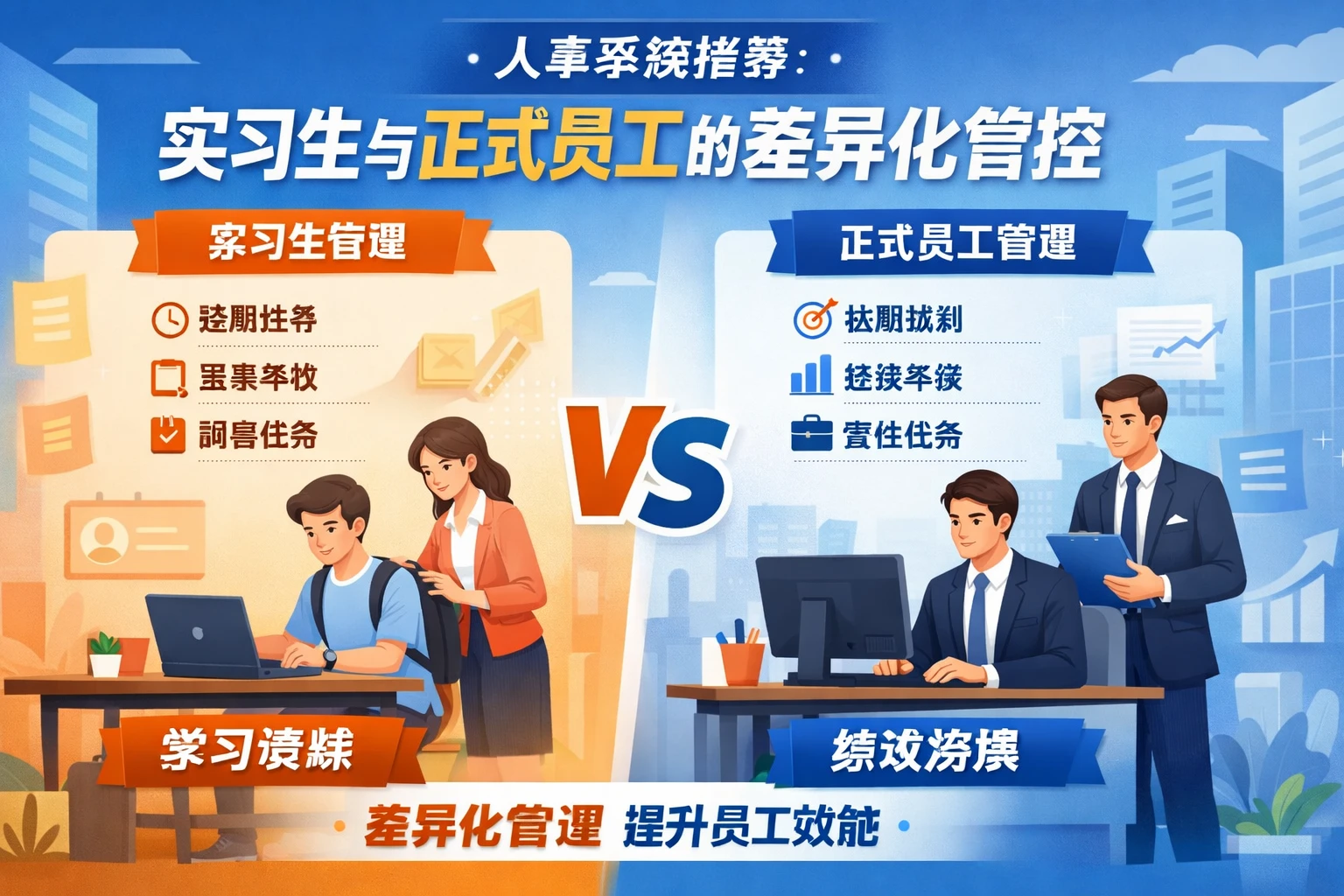 人事系统推荐：实习生与正式员工的差异化管控