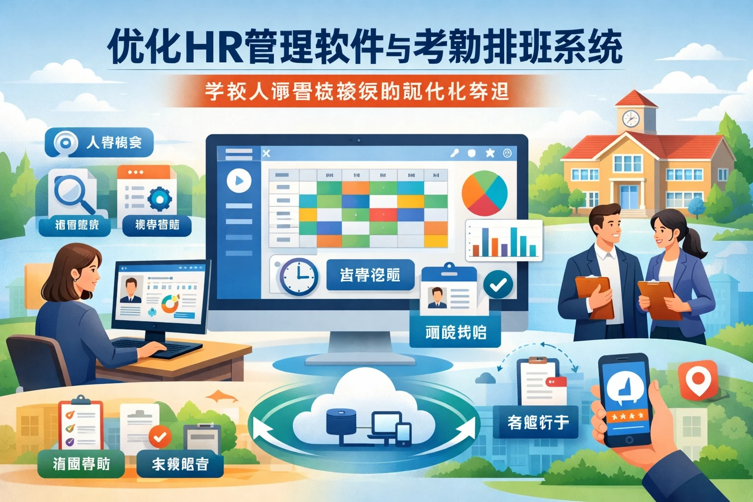 优化HR管理软件与考勤排班系统：学校人事管理系统的现代化转型