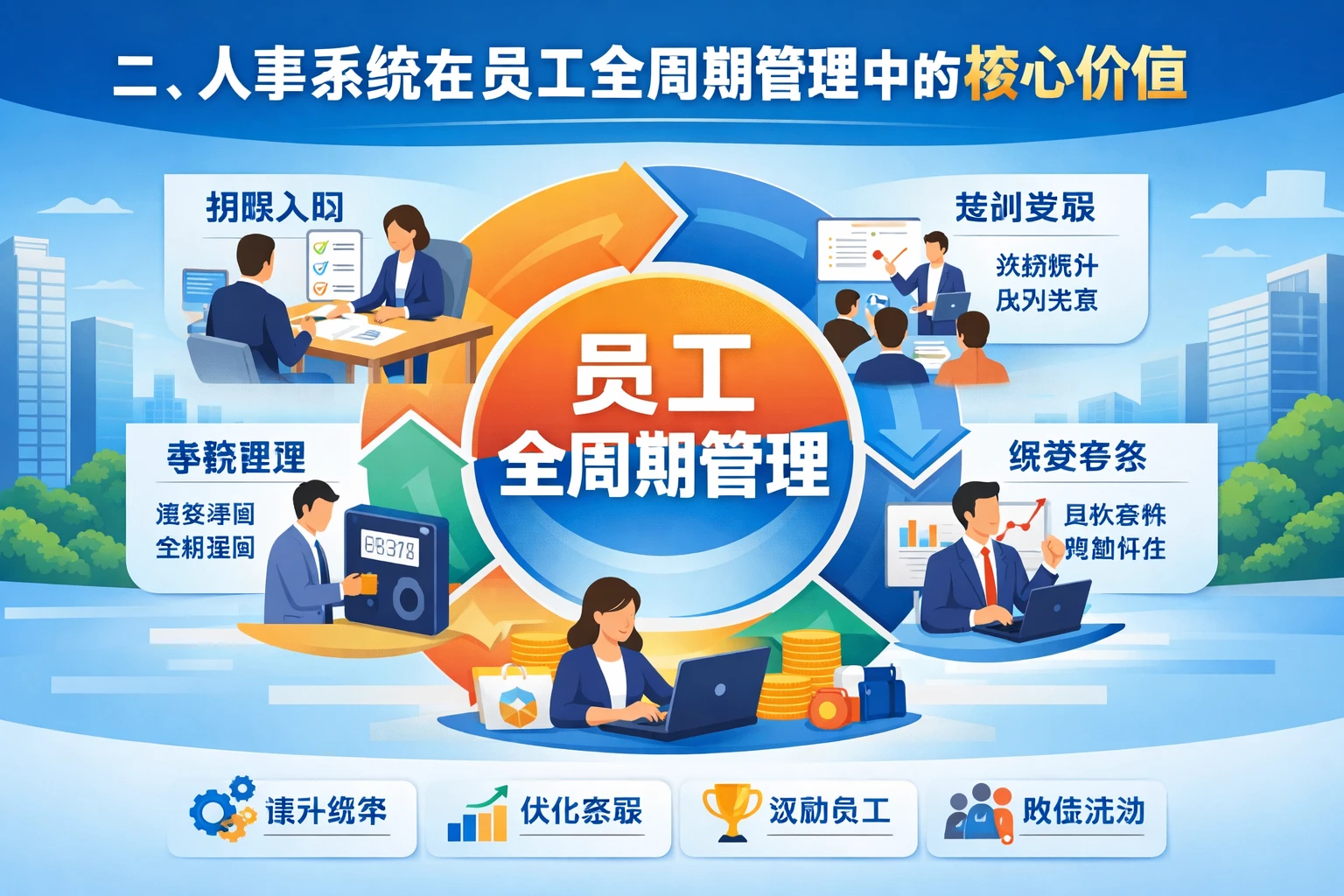 二、人事系统在员工全周期管理中的核心价值