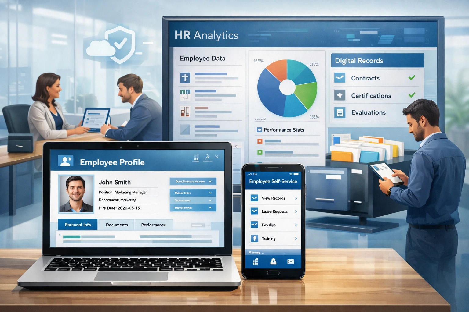 现代企业HR系统与员工自助服务平台的人事档案管理革新