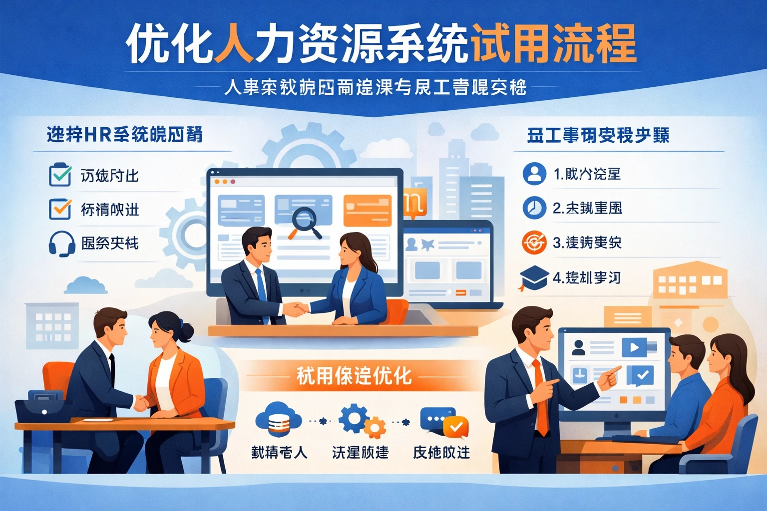 优化人力资源系统试用流程:人事系统供应商选择与员工管理实践