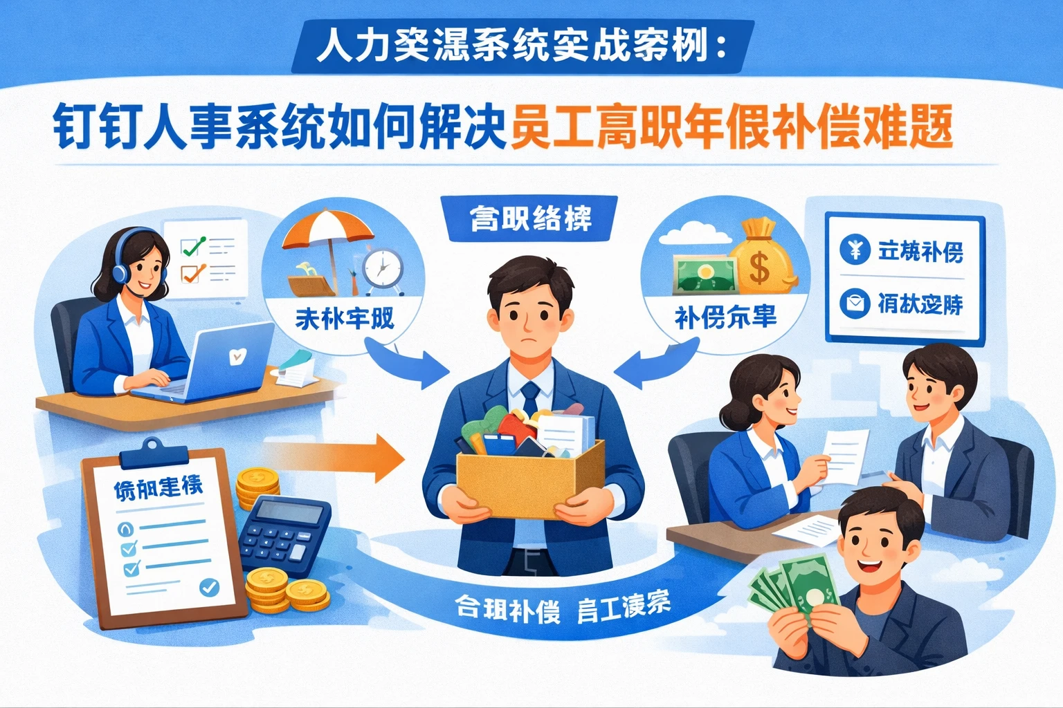人力资源系统实战案例：钉钉人事系统如何解决员工离职年假补偿难题